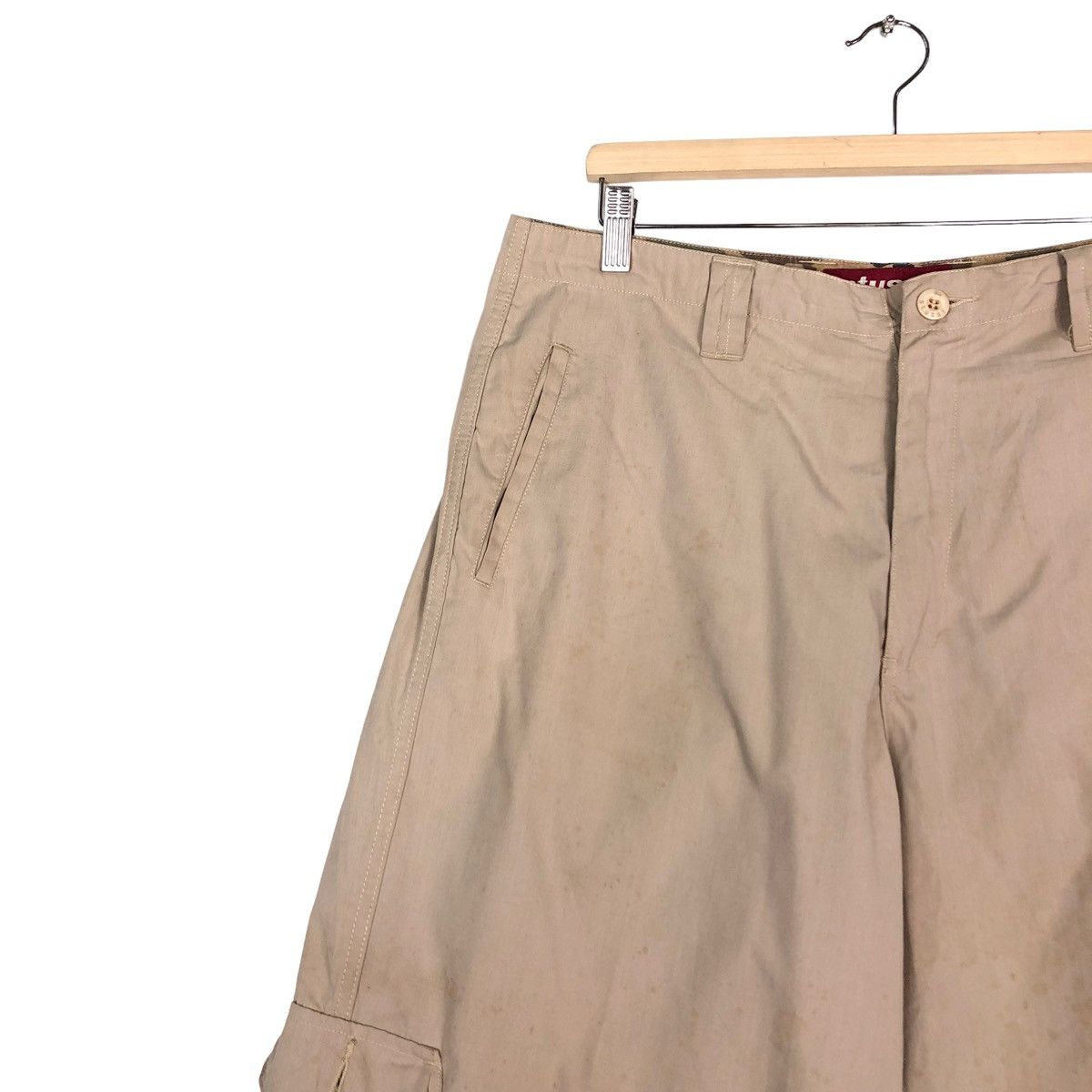 Stussy 🔥VINTAGE STUSSY CARGO PANTS MULTI POCKET BIKER Size US 34 / EU 50 - 7 Thumbnail