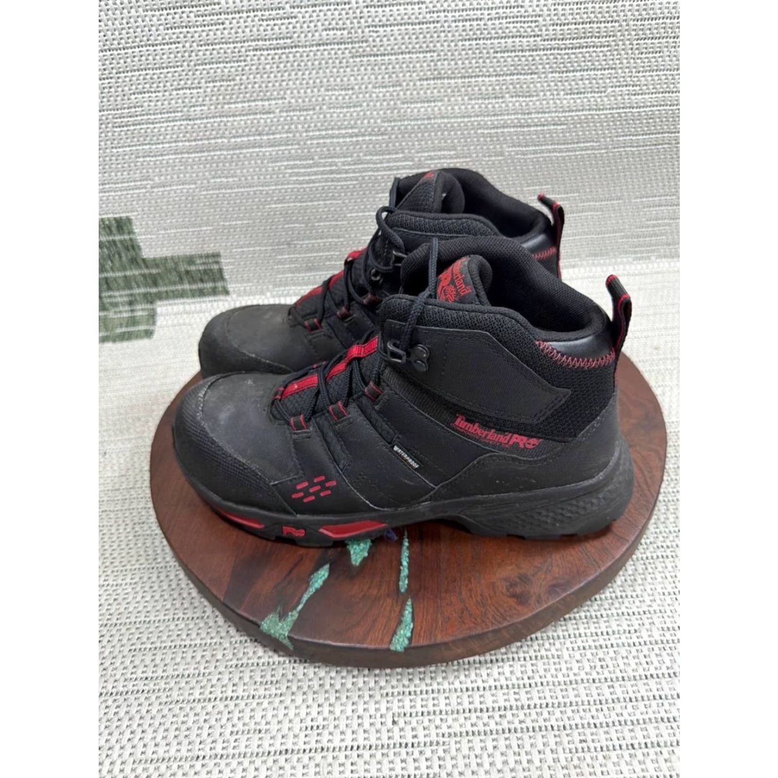 Timberland Timberland PRO Boots Men Size 8 W Switchback LT Composite Toe Work Black Leather Size US 8 / EU 41 - 3 Thumbnail