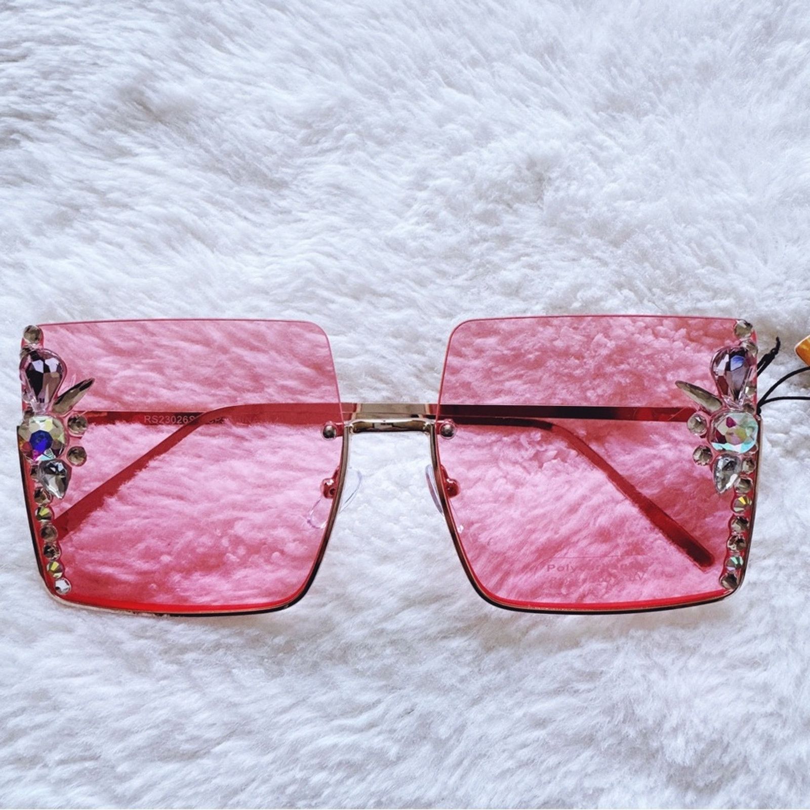 Other Nora Pink Square Sunglasses Size ONE SIZE - 1 Thumbnail