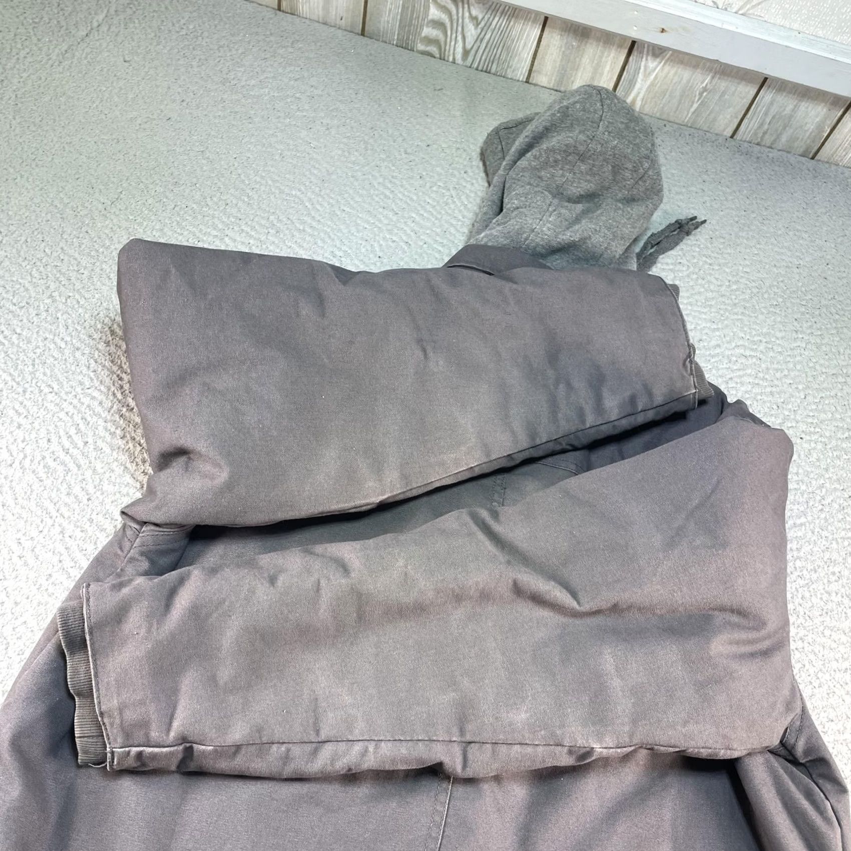 Dickies Dickies Jacket Mens XL Gray Canvas Hooded Snap Quilted Insulated Workwear Coat Size US XL / EU 56 / 4 - 7 Thumbnail