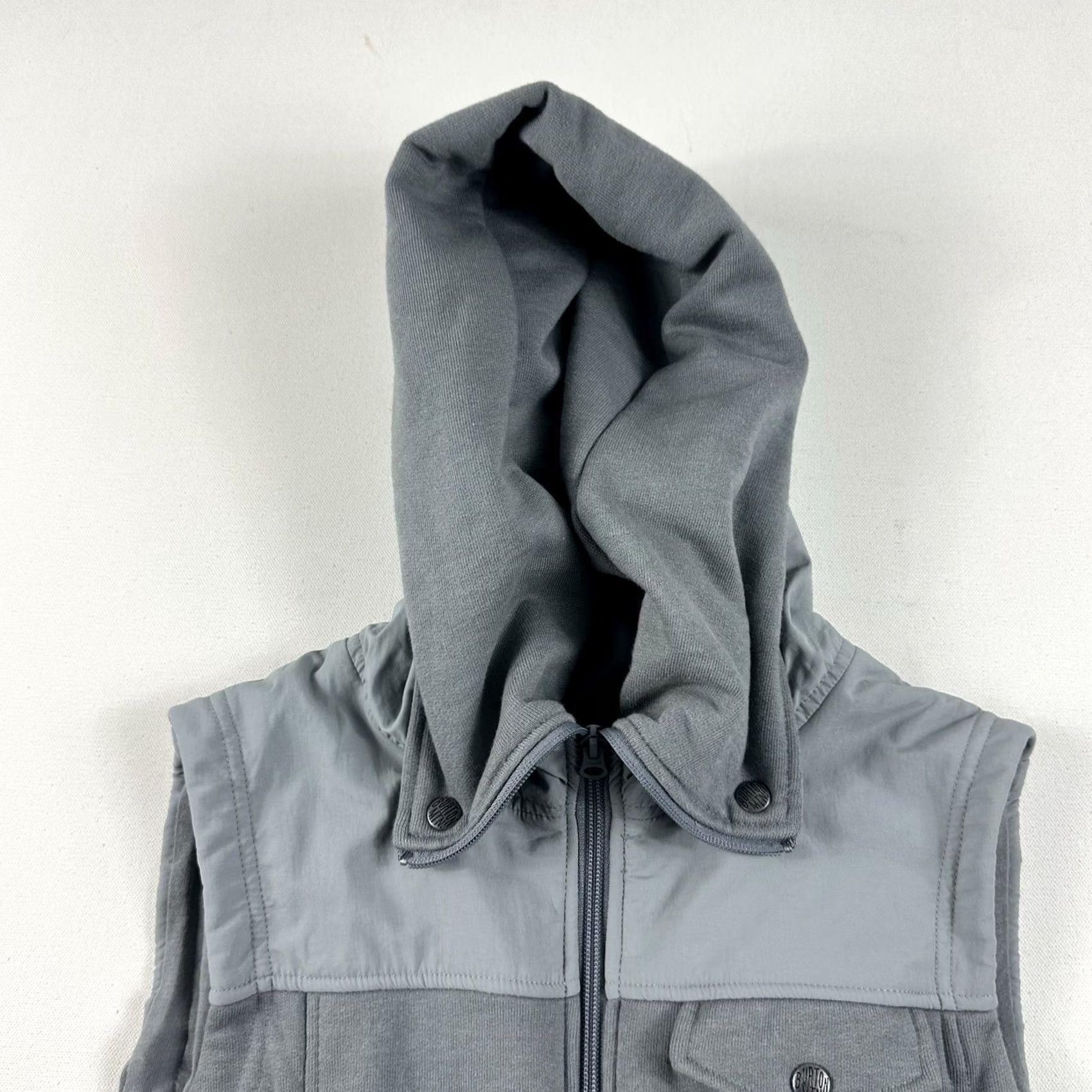 Burton Burton DRYRIDE Vest Sleeveless Hoodie Fleece Snow Layer Womens Medium Gray Size M / US 6-8 / IT 42-44 - 3 Thumbnail