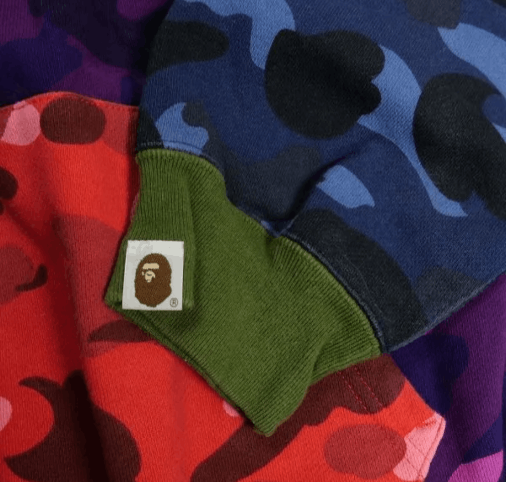 Bape Bape Vintage mid 2000s crazy camo full zip hoodie Size US L / EU 52-54 / 3 - 3 Thumbnail