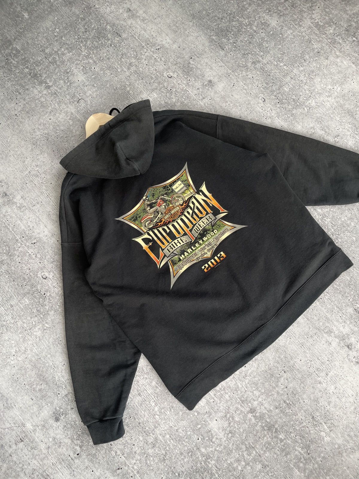 Harley Davidson × Vintage Crazy Vintage Harley Davidson Hoodie Zip Up XXL Size US XXL / EU 58 / 5 - 11 Thumbnail