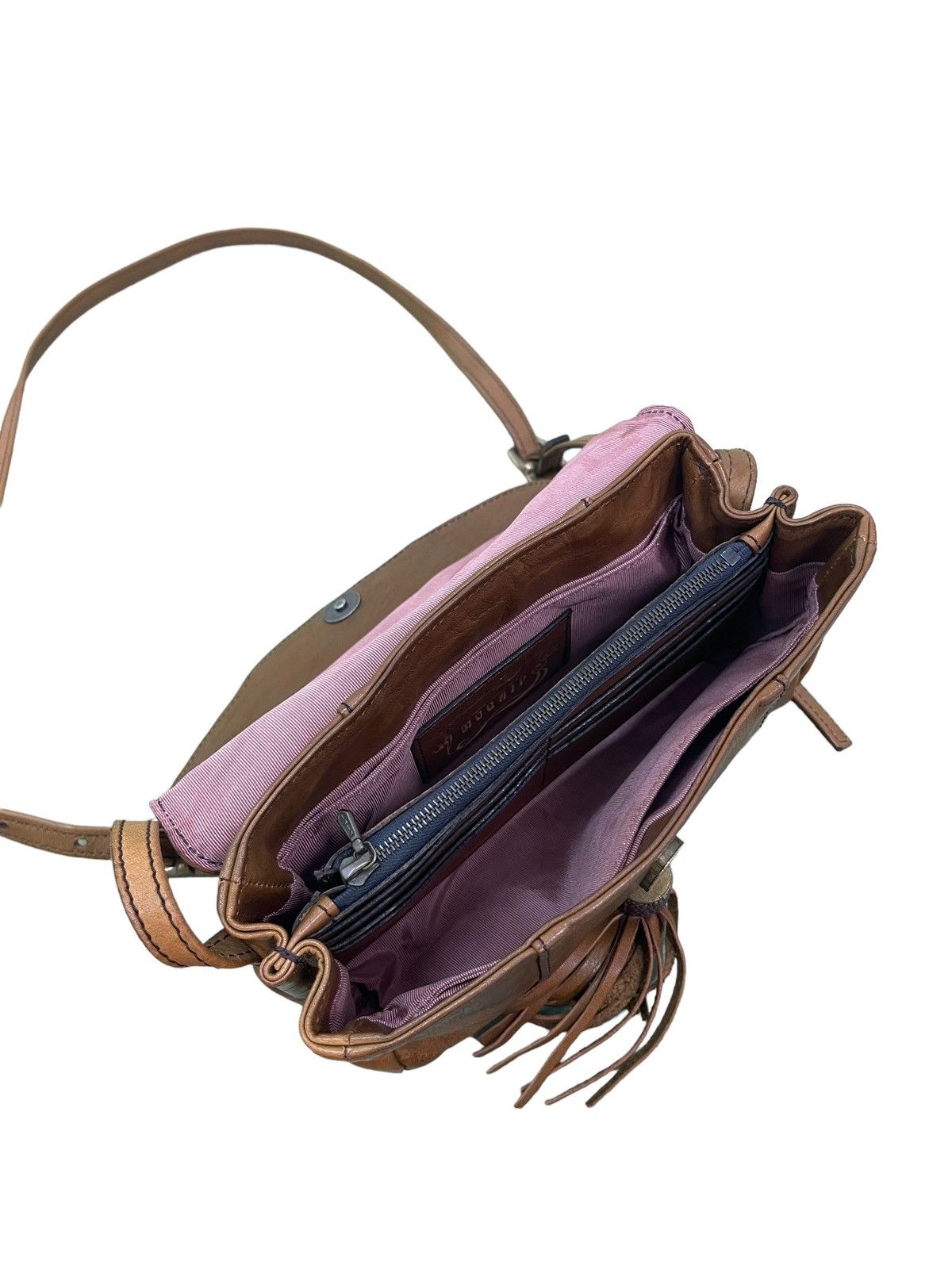 Leather Full Leather Vtg Moohip Sling Bag Cross Body 2🟩 Size ONE SIZE - 16 Thumbnail