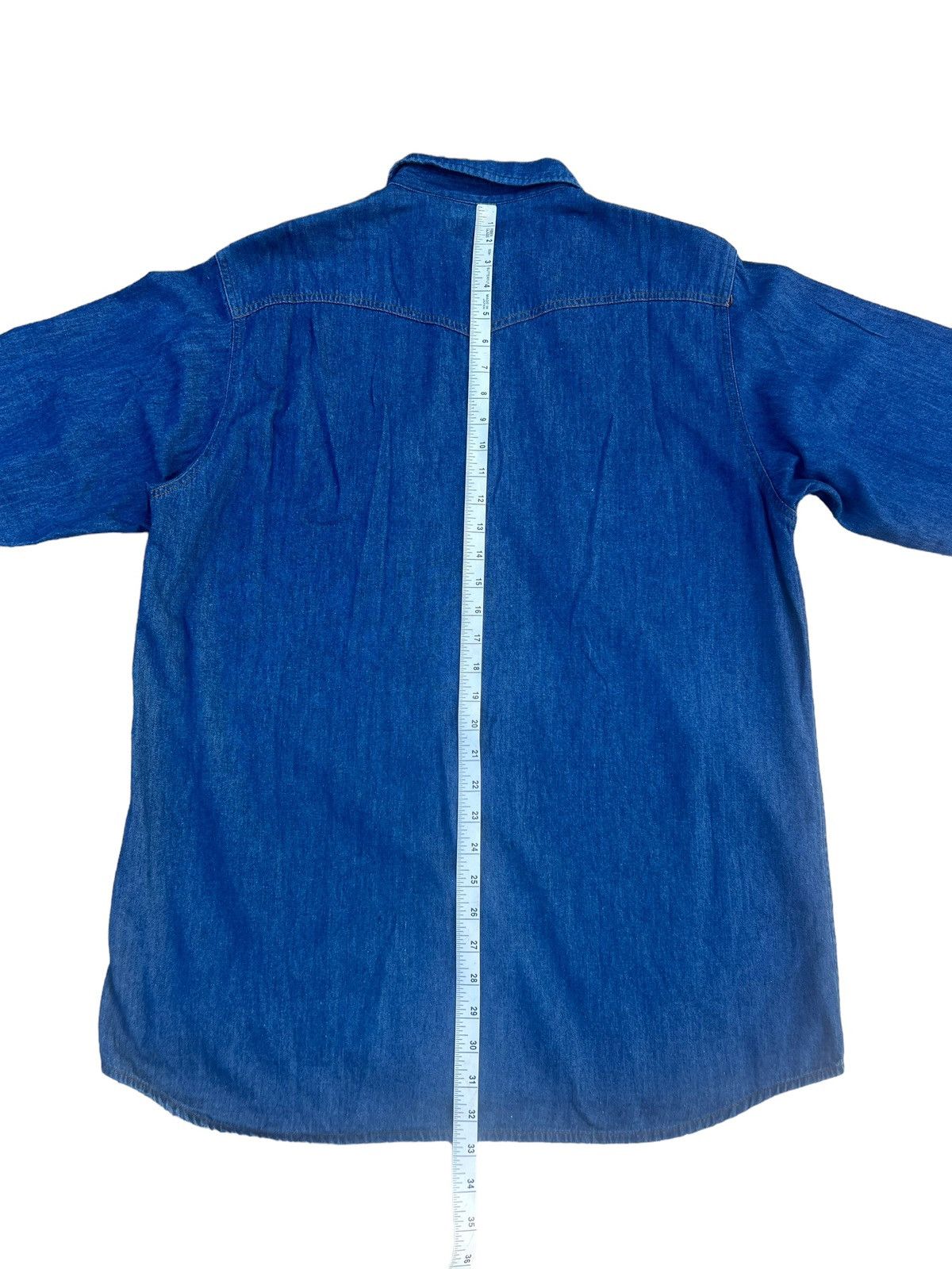 Levi's Vintage 1990 Levi’s Saddle Man Western Denim Shirt Size US L / EU 52-54 / 3 - 5 Thumbnail