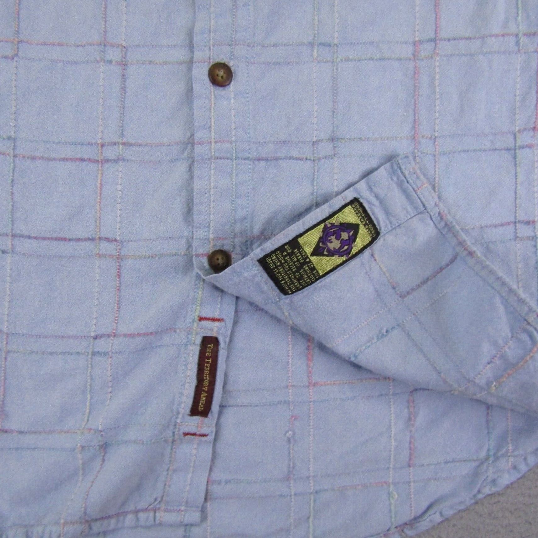 The Territory Ahead VINTAGE Territory Ahead Shirt Mens XL Blue Plaid Button-Up Casual Workwear 90s Theme Mens Size US XL / EU 56 / 4 - 5 Thumbnail