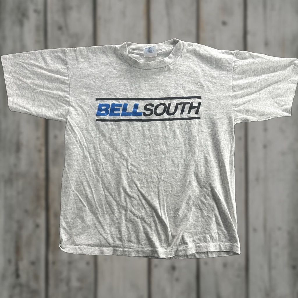 Vintage VINTAGE BellSouth Shirt Mens Large Gray 90s Advertising Promo Tee Crew Neck Short Sleeve Graphic Print United States Mens Size US L / EU 52-54 / 3 - 1 Thumbnail
