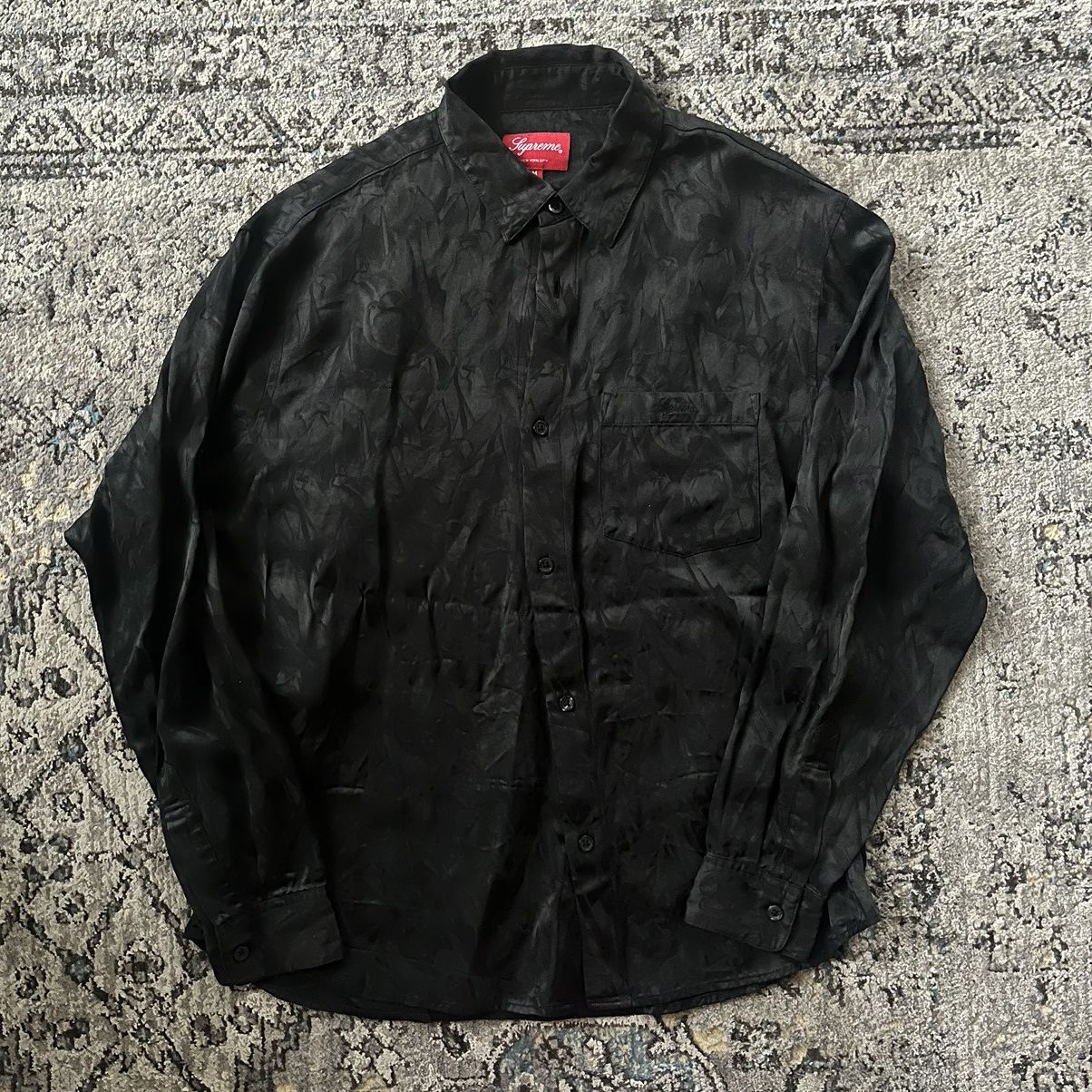 Supreme supreme black camo pattern flannel Size US M / EU 48-50 / 2 - 1 Thumbnail