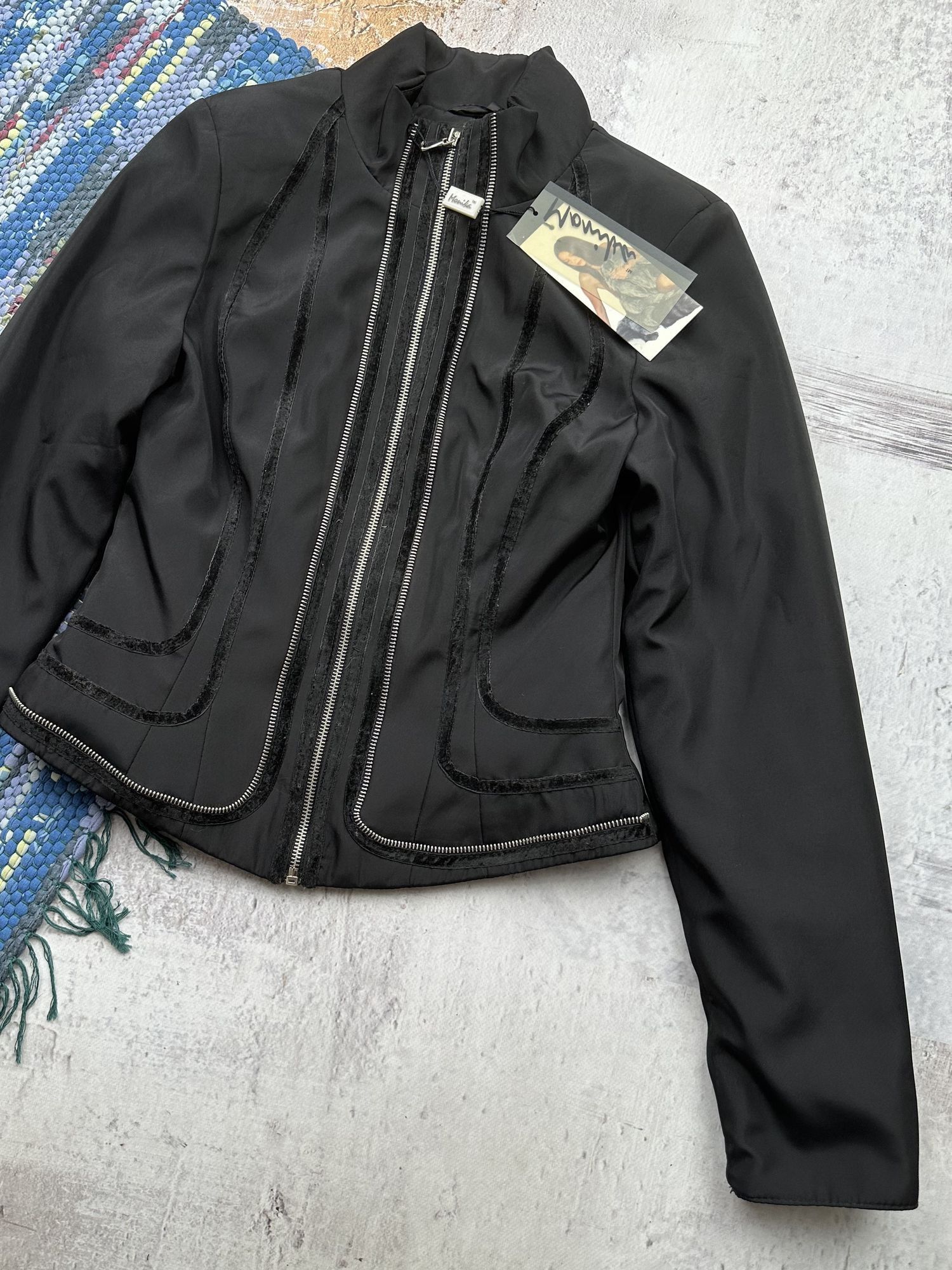 Vintage Vintage Cropped Jacket A280(199)(D15) Size XS / US 0-2 / IT 36-38 - 3 Thumbnail