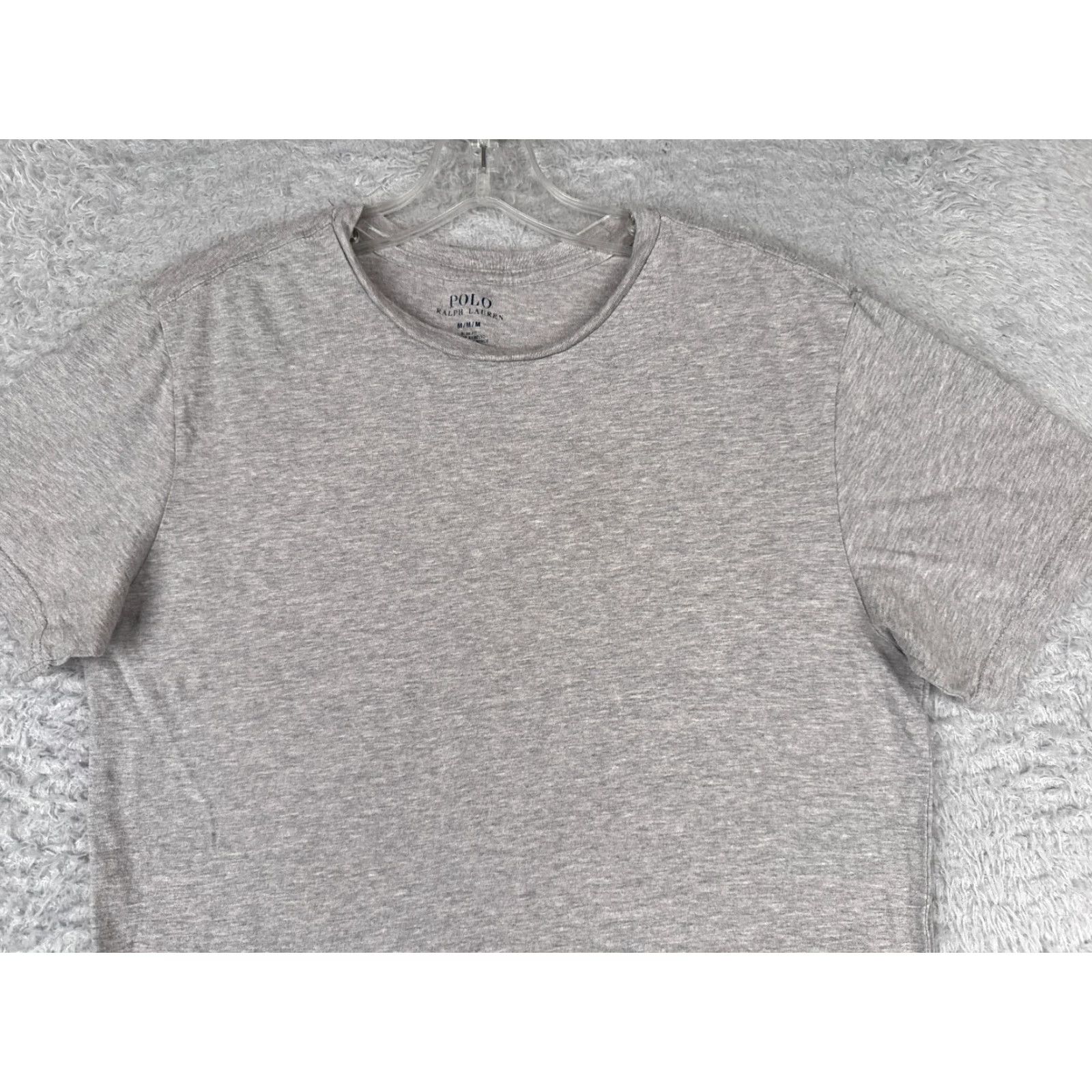 Polo Ralph Lauren Polo Ralph Lauren Shirt Mens Medium Gray Slim Fit 100% Cotton Crew Neck Short Sleeve Classic Size US M / EU 48-50 / 2 - 4 Thumbnail