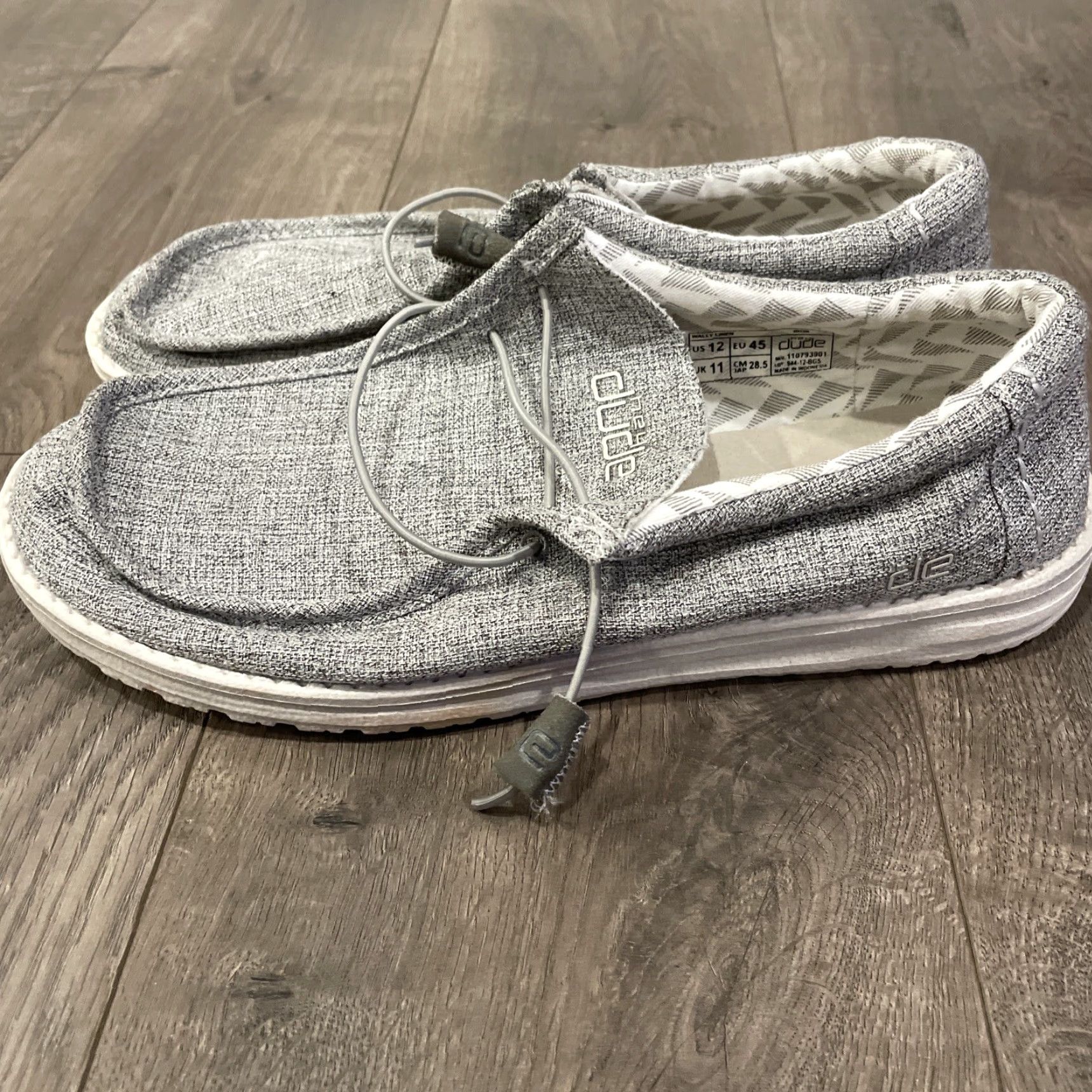 Vintage Hey Dude Wally Linen Iron Size 12 Mens Loafer Fabric IRON Size US 12 / EU 45 - 3 Thumbnail