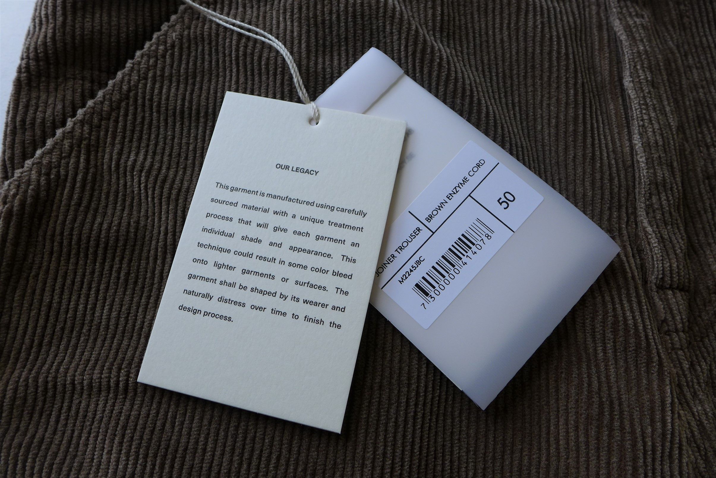 Our Legacy Our Legacy Joiner Trousers - Brown Enzyme Cord Size US 34 / EU 50 - 14 Thumbnail