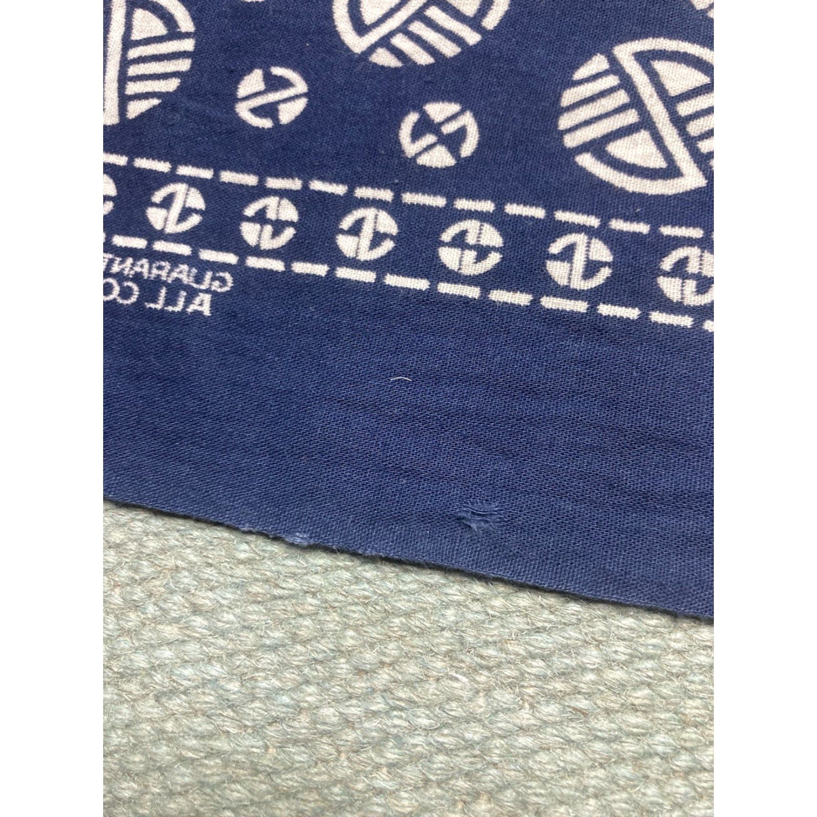 Vintage VINTAGE bandana handkerchief blue indigo selvedge cowboy workwear Size ONE SIZE - 7 Thumbnail