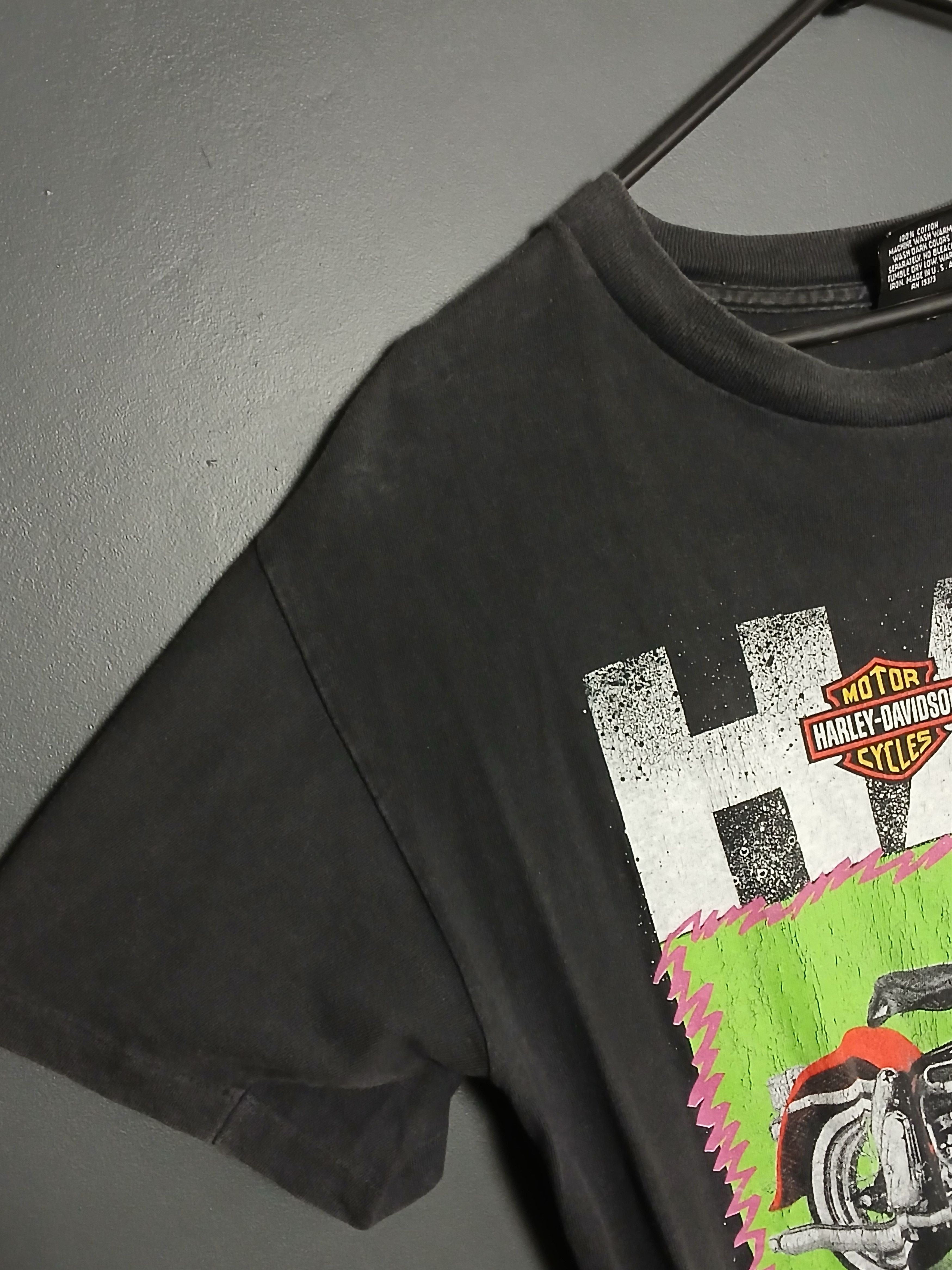 Harley Davidson × Vintage Vintage Harley Davidson Racing Moto Single Stitch T-Shirt Size US M / EU 48-50 / 2 - 8 Thumbnail