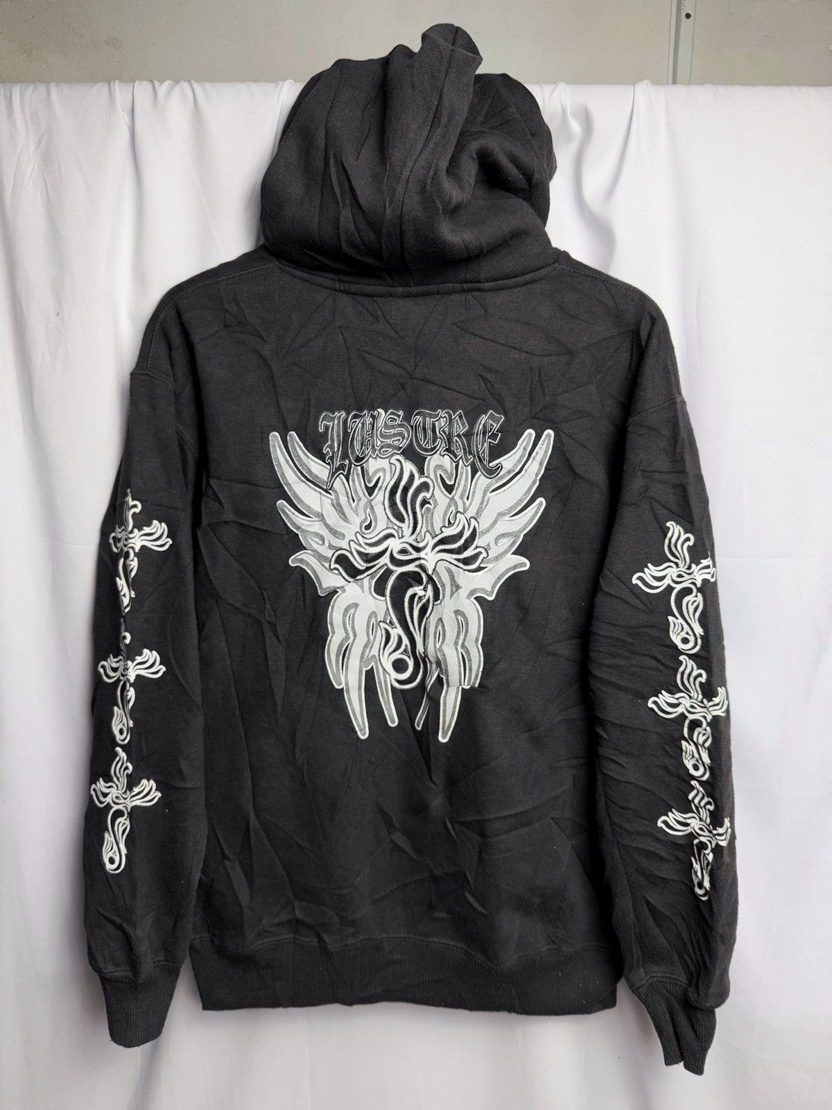 Japanese Brand × PPFM Tribal Crosses Sleeve Hoodie Poem Japanese Size US M / EU 48-50 / 2 - 1 Thumbnail