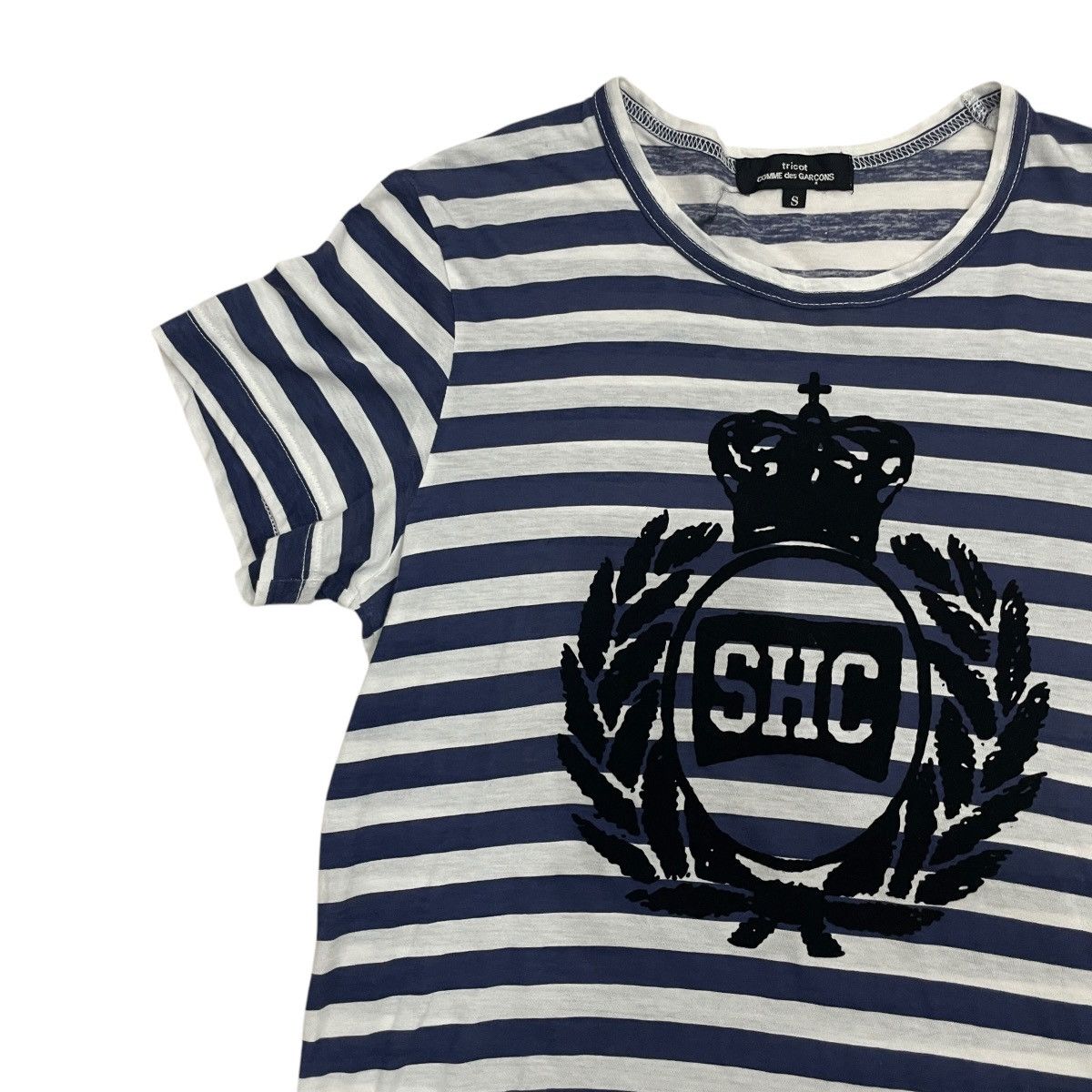 Comme des Garcons Vintage Comme Des Garcons Tricot Stripe Short Sleeve Size M / US 6-8 / IT 42-44 - 3 Thumbnail