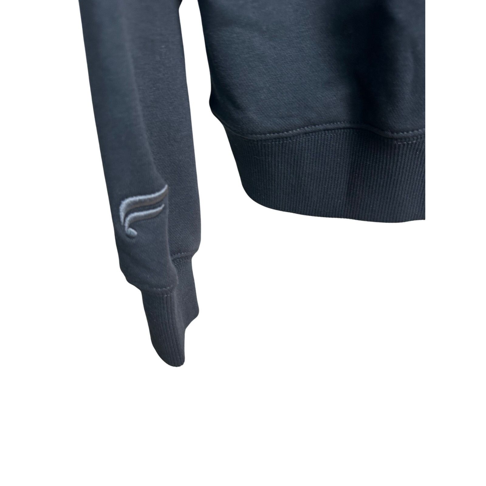 Fabletics Fabletics x S.W. Smiley Cotton Black Hoodie - Size M - New Size US M / EU 48-50 / 2 - 5 Thumbnail