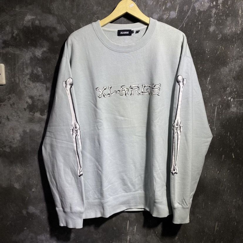 Vintage × Xlarge X-large skullbones sweathershirt Size US L / EU 52-54 / 3 - 1 Thumbnail