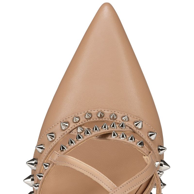Christian Louboutin os11x0526 Tatooshka 100mm Spikes Pumps in Blush Size US 9 / IT 39 - 4 Thumbnail