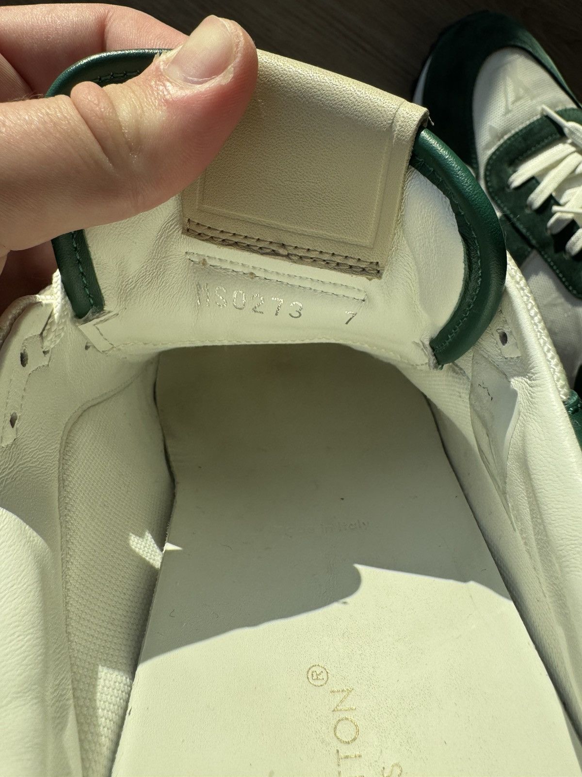 Louis Vuitton Louis Vuitton Run Away Sneaker Monogram Green White Orange 8 Size US 8 / EU 41 - 3 Thumbnail