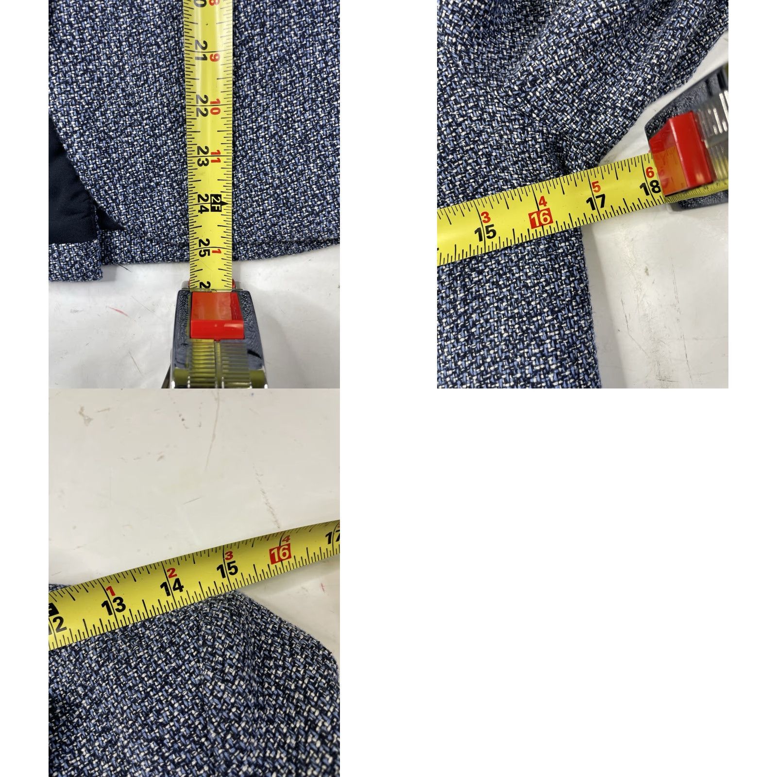 Veronica Beard VERONICA BEARD Blazer Women 2 Blue Tweed USA Button Jacket, Basic, Polyester, Regular Size 2, Blue, USA, Blazer, Women, Button Closure Size XS / US 0-2 / IT 36-38 - 8 Thumbnail