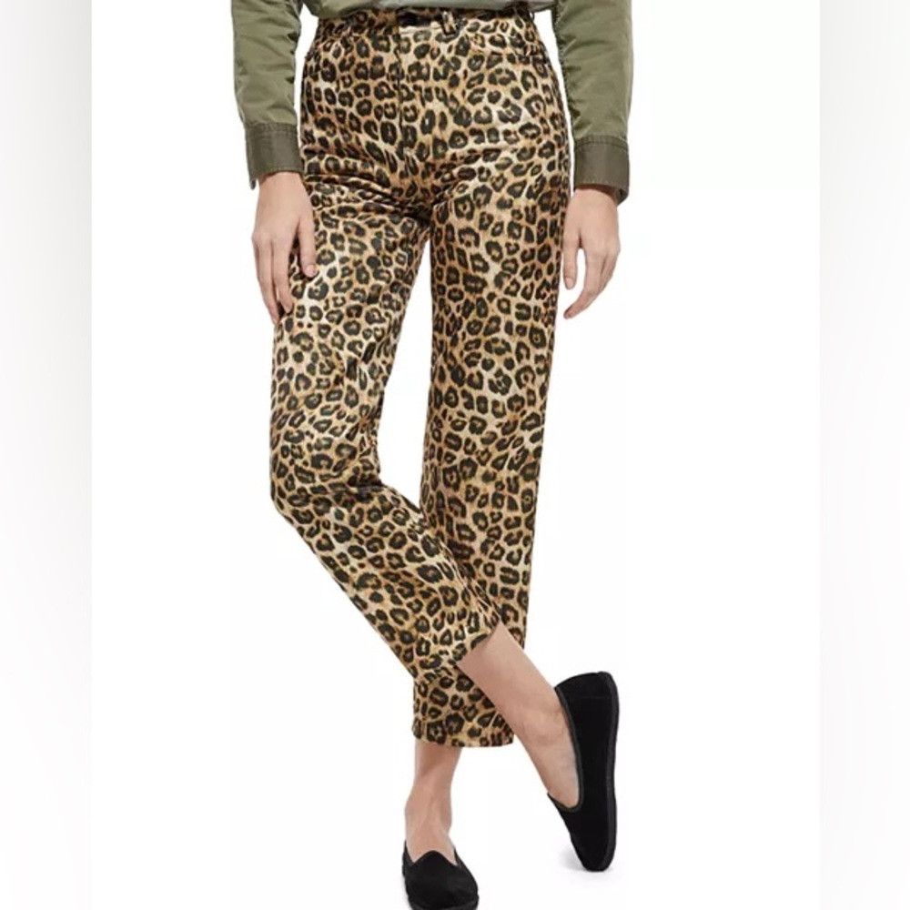 The Kooples The Kooples Leopard Print High Rise Straight Jeans Size 27 Size 27" / US 4 / IT 40 - 1 Thumbnail