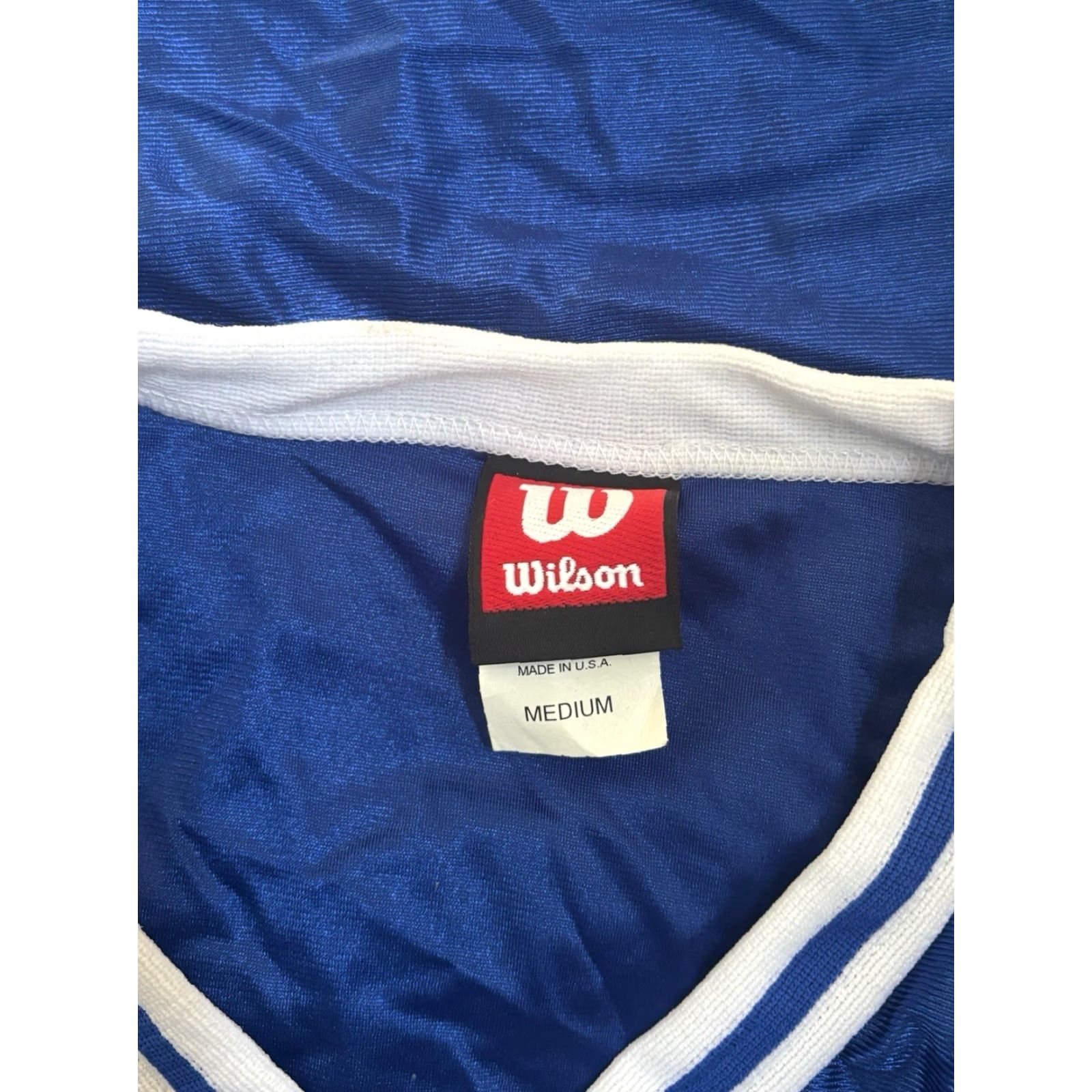 Wilson VINTAGE Wilson Basketball Jersey Tank Shirt Men M NOS NWT 90s USA Royal Blue White Athletic 90s Jersey Tank Mens Basketball Nike Size US M / EU 48-50 / 2 - 4 Thumbnail