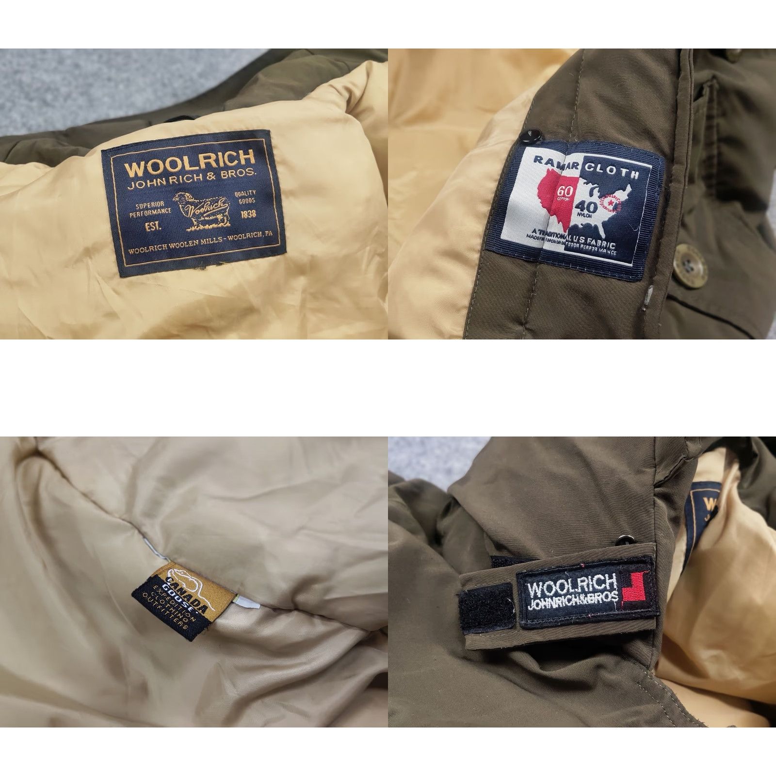 Vintage Woolrich Arctic Parka Womens Jacket Down Hooded 4 Pocket Nylon Shell Green Winter Mid-Length 3 in 1? Size M / US 6-8 / IT 42-44 - 11 Thumbnail