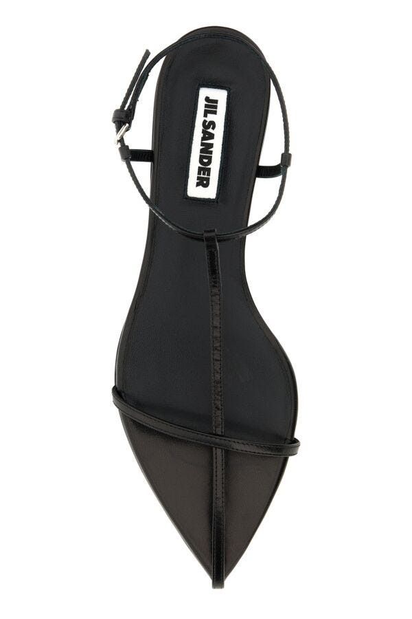 Jil Sander o1mt1gz0625 Leather Sandals in Black Size US 7 / IT 37 - 4 Thumbnail