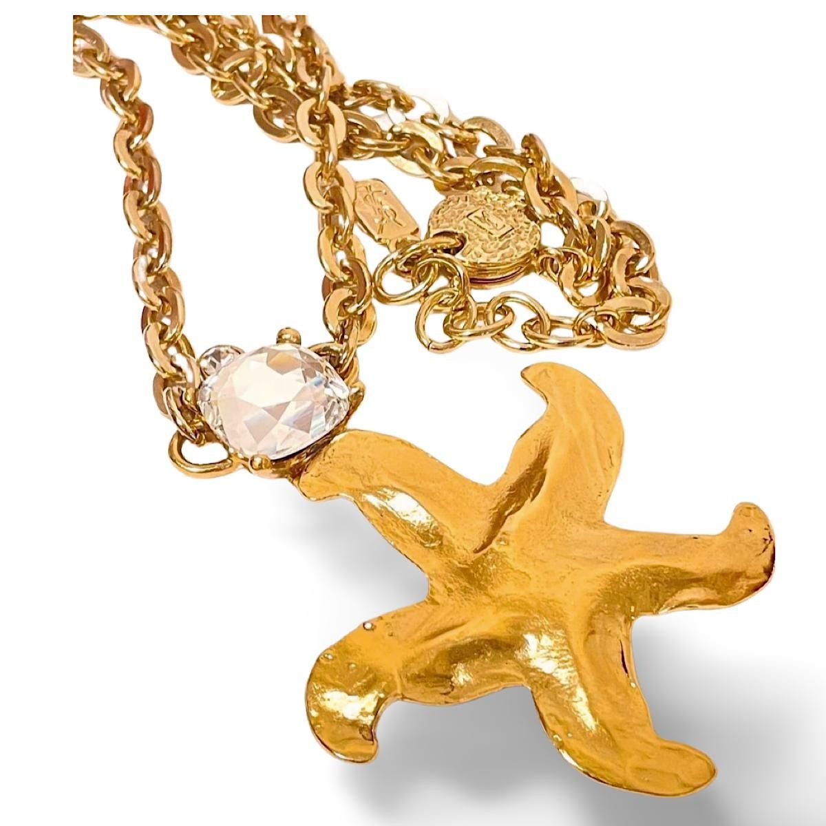 Yves Saint Laurent MINT. Vintage Yves Saint Laurent necklace with starfish top Size ONE SIZE - 7 Thumbnail