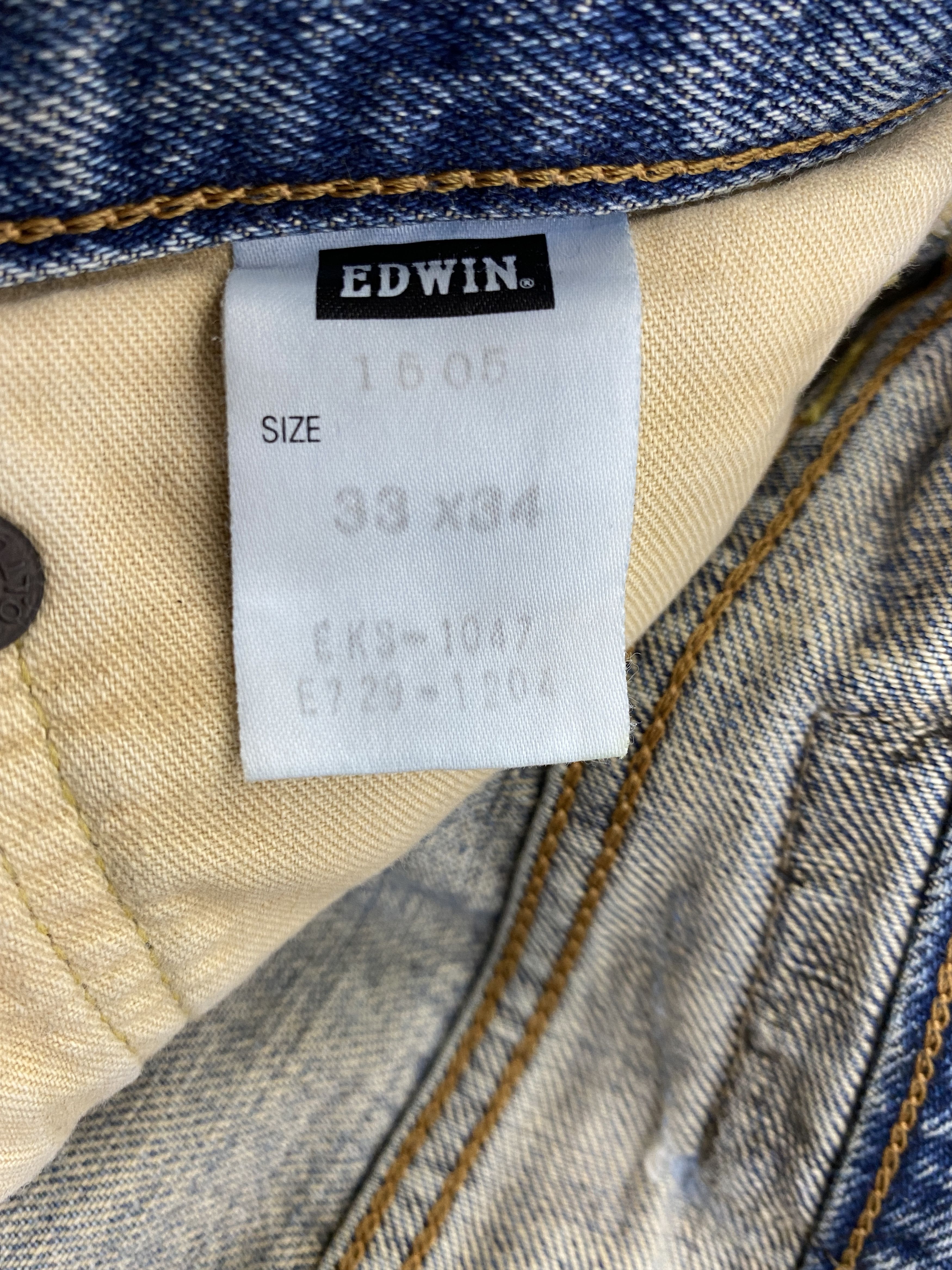 Edwin 🔥VINTAGE EDWIN 505z BAGGY SELVEDGE DENIM JEANS- JN3636 Size US 32 / EU 48 - 9 Thumbnail