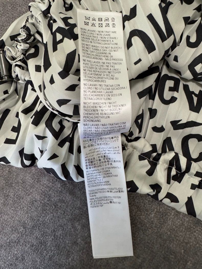 Balenciaga Balenciaga Full Logo pleated skirt Size 33" - 4 Thumbnail
