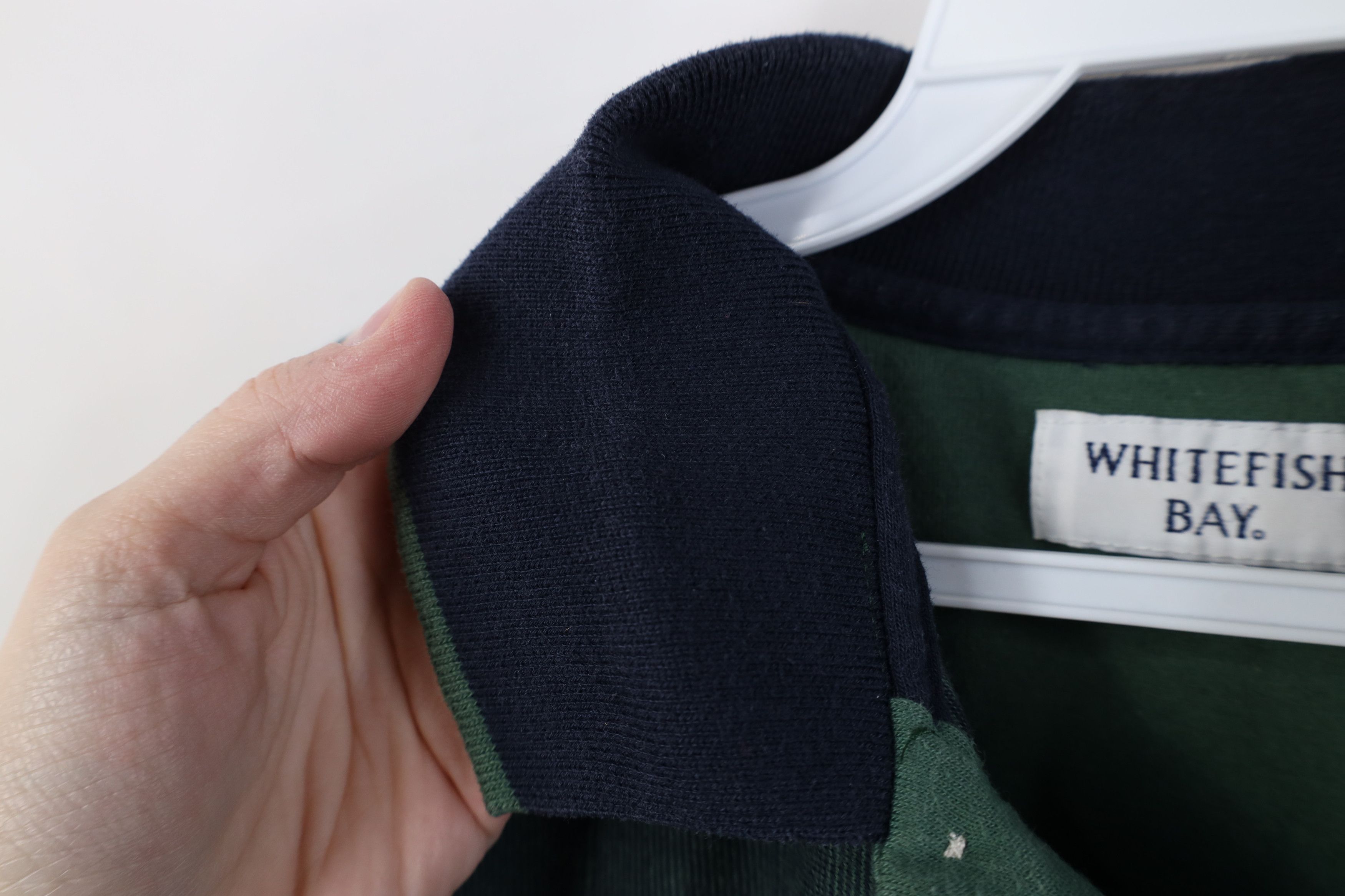 Vintage Vintage 90s Streetwear Striped Knit Golf Polo Shirt Green Size US M / EU 48-50 / 2 - 6 Thumbnail