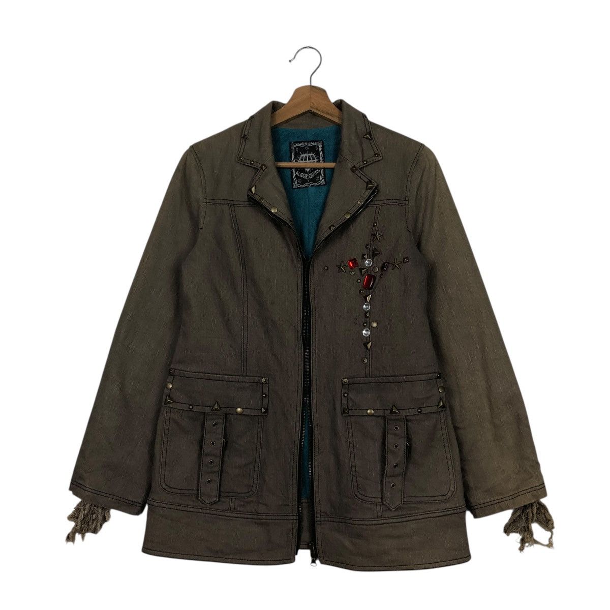 Japanese Brand 🔥CHORE BIKER JACKET ZIPPER ALGONQUINS HYSTERIC GLAMOUR Size US S / EU 44-46 / 1 - 3 Thumbnail