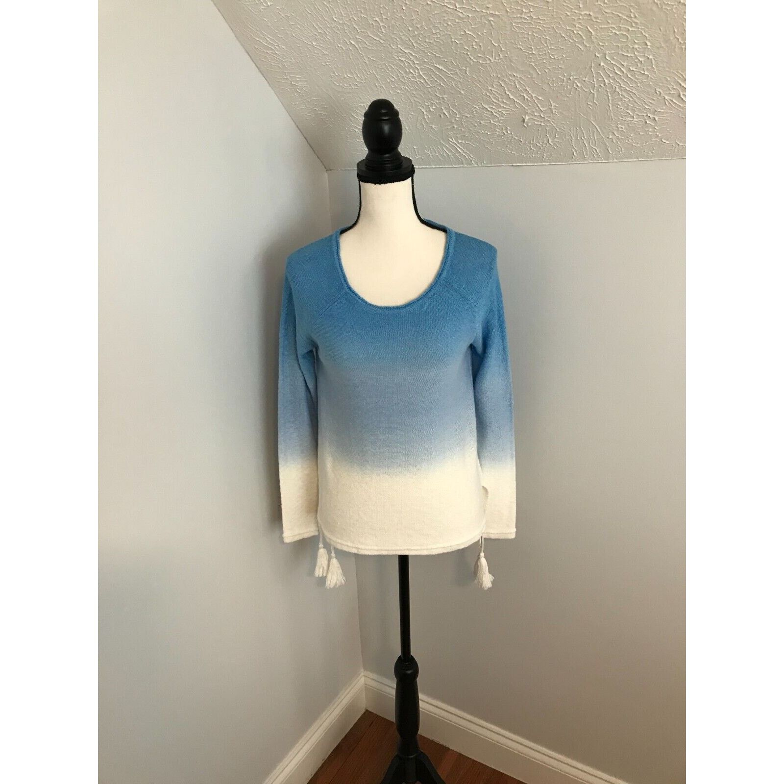 Lilly Pulitzer Lilly Pulitzer Jody Zanzibar Blue Dip Dye Ombre Sweater Size S / US 4 / IT 40 - 1 Thumbnail