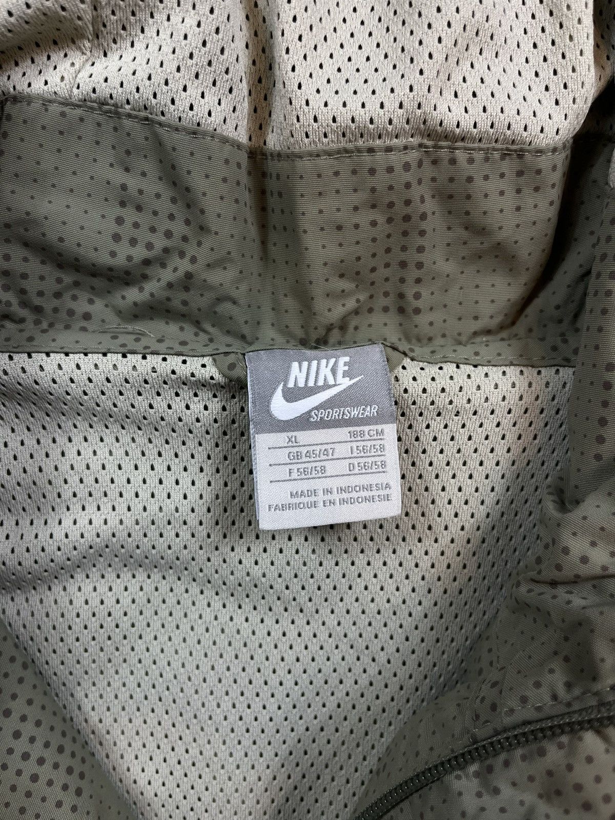 Nike × Vintage 00s Nike Retro Logo Vintage Oversized Hooded Nylon Jacket Size US XL / EU 56 / 4 - 3 Thumbnail
