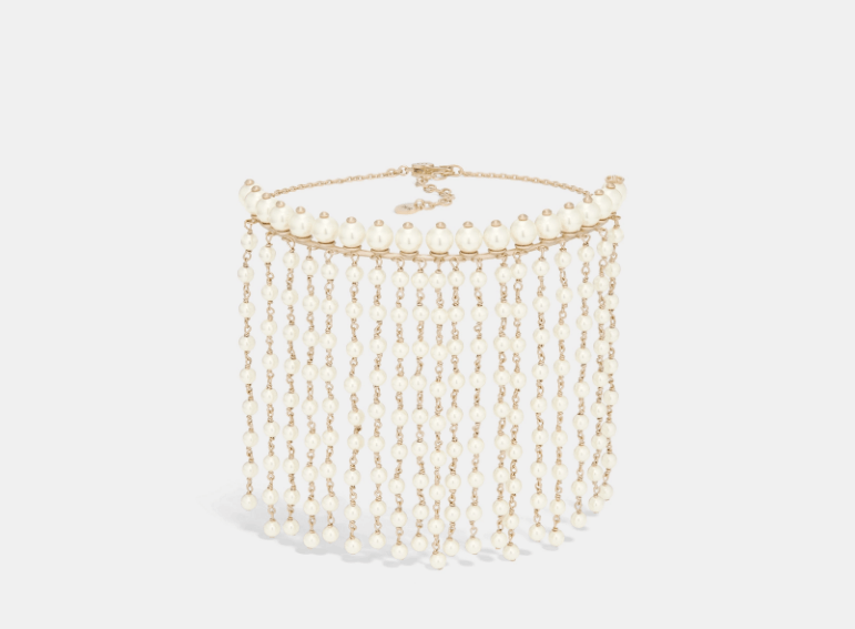 Dior o1w1db10126 N3254W Size : OS / Choker in Gold/White Size ONE SIZE - 1 Thumbnail