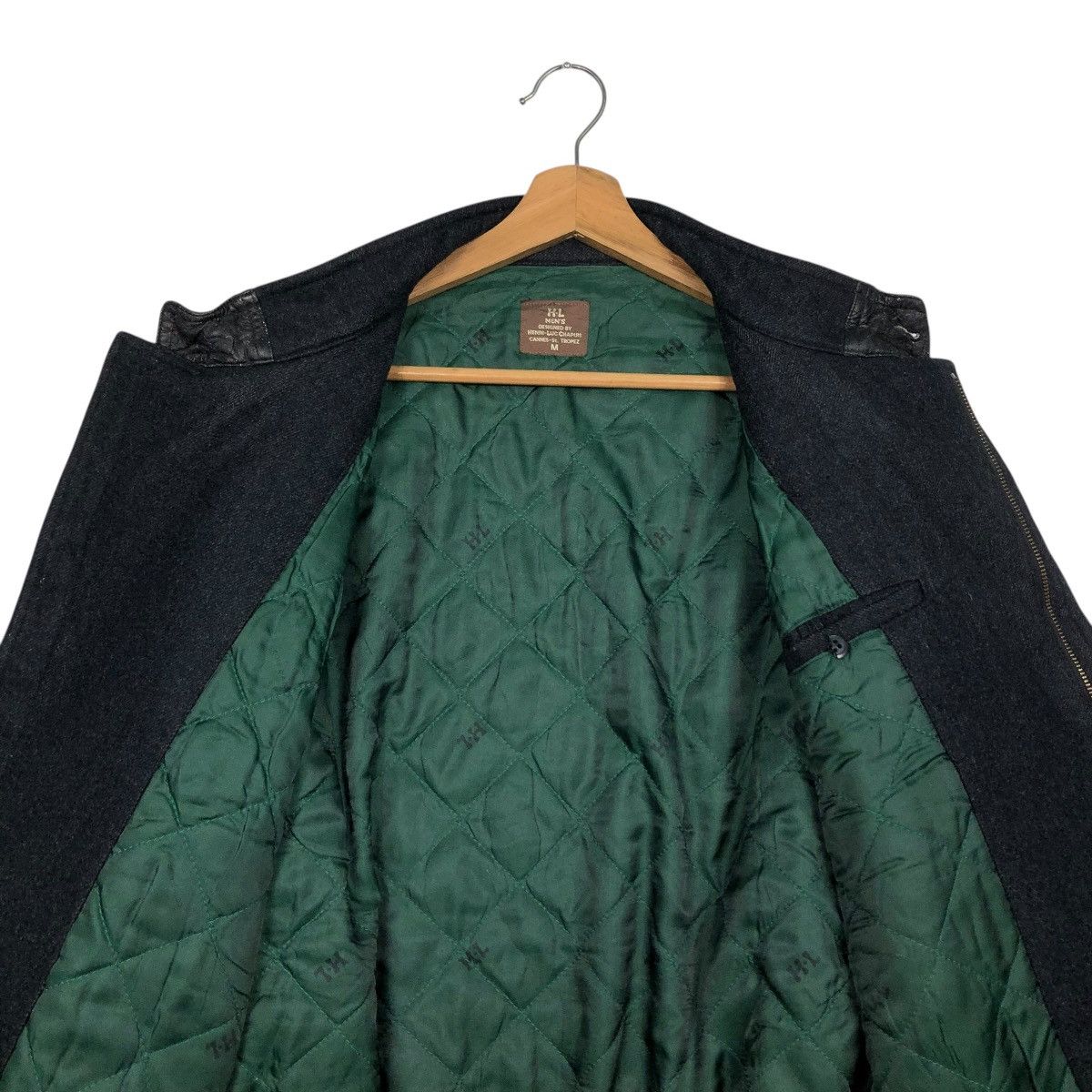 Japanese Brand 🔥VINTAGE BOMBER JACKET WOOL HENRI LUC CHAPUIS ISSEY MIYAKE Size US M / EU 48-50 / 2 - 16 Thumbnail
