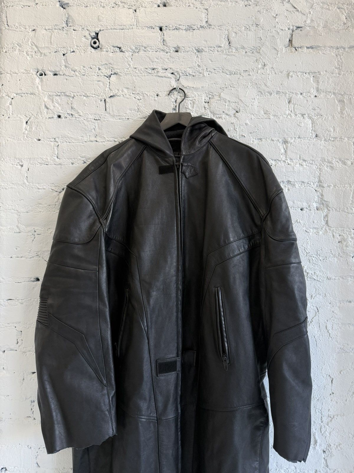 Balenciaga BALENCIAGA LEATHER MOTO TRENCH Size US L / EU 52-54 / 3 - 4 Thumbnail