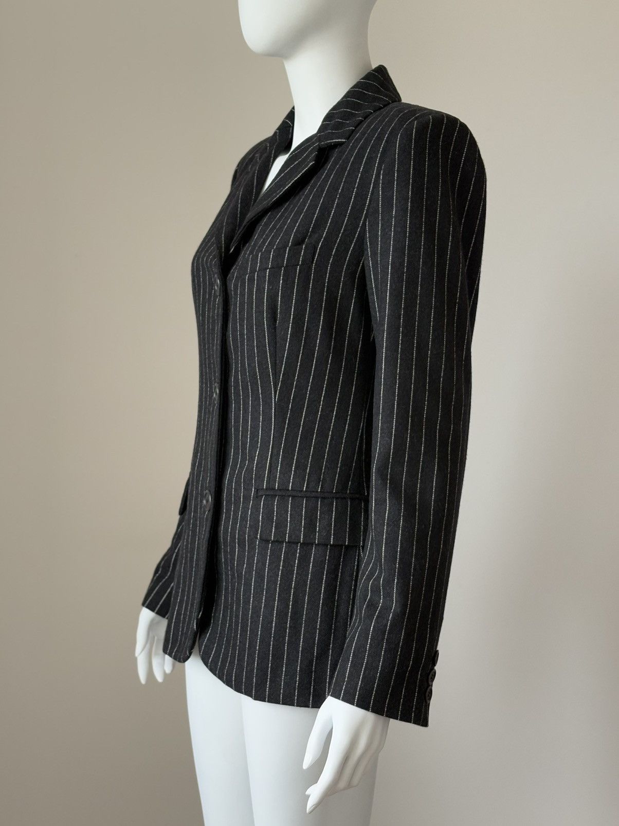Jean Paul Gaultier Jean Paul Gaultier Jeans Striped Denim Fitted Blazer IT 42 M Size M / US 6-8 / IT 42-44 - 4 Thumbnail
