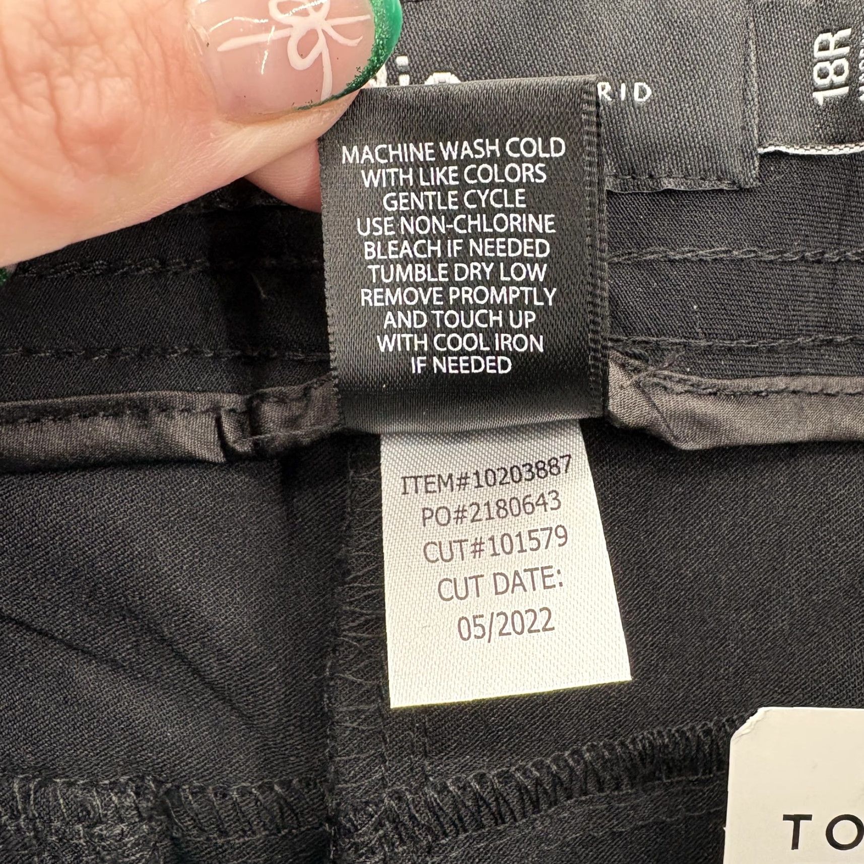 Torrid Torrid Pants Womens 18 Black Straight Leg Deluxe Stretch Career Work NWT Size 40" / US 18 - 6 Thumbnail