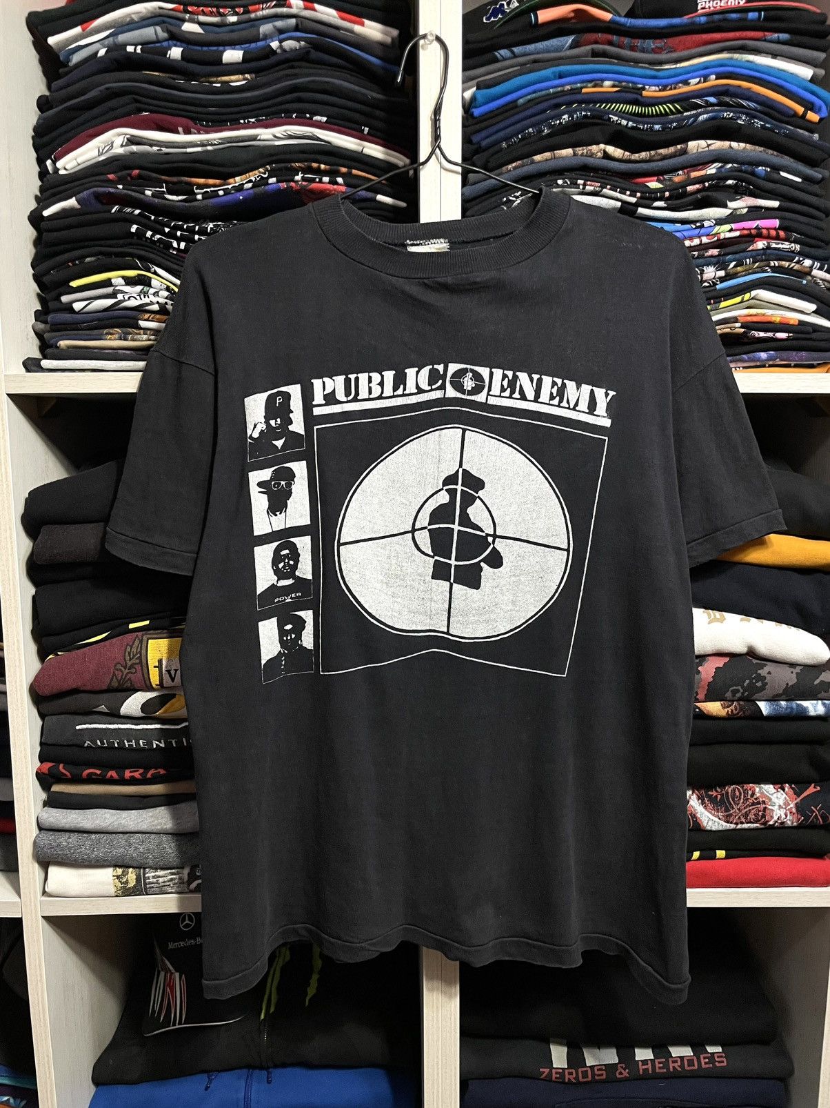Band Tees Vintage 90s Public Enemy Single Stitch Rap Hip Hop T-Shirt Size US L / EU 52-54 / 3 - 12 Thumbnail