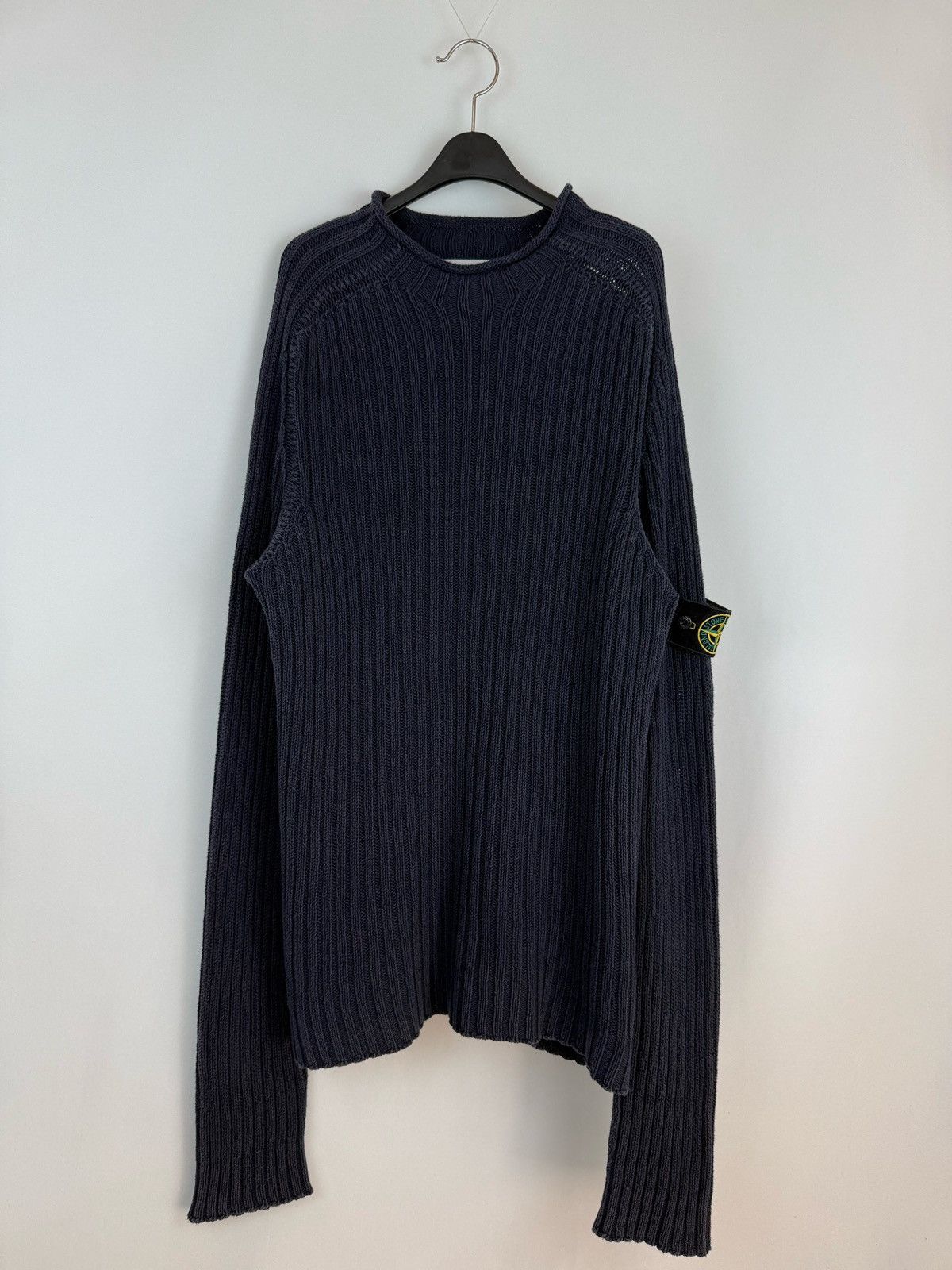 Stone Island STONE ISLAND 2004ss Archive Oversized Boat Neck Knit Size US XL / EU 56 / 4 - 1 Thumbnail