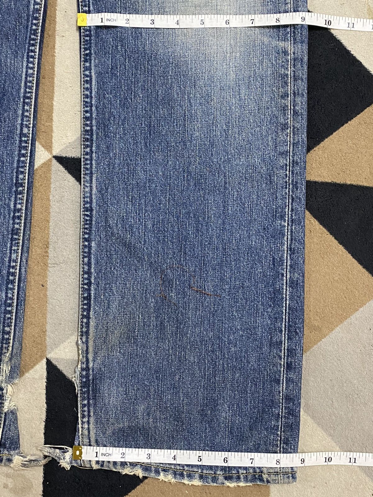 Levi's Vintage Clothing Vintage Levis 503 Blue Wash Trash Distressed Jeans Size US 30 / EU 46 - 20 Thumbnail