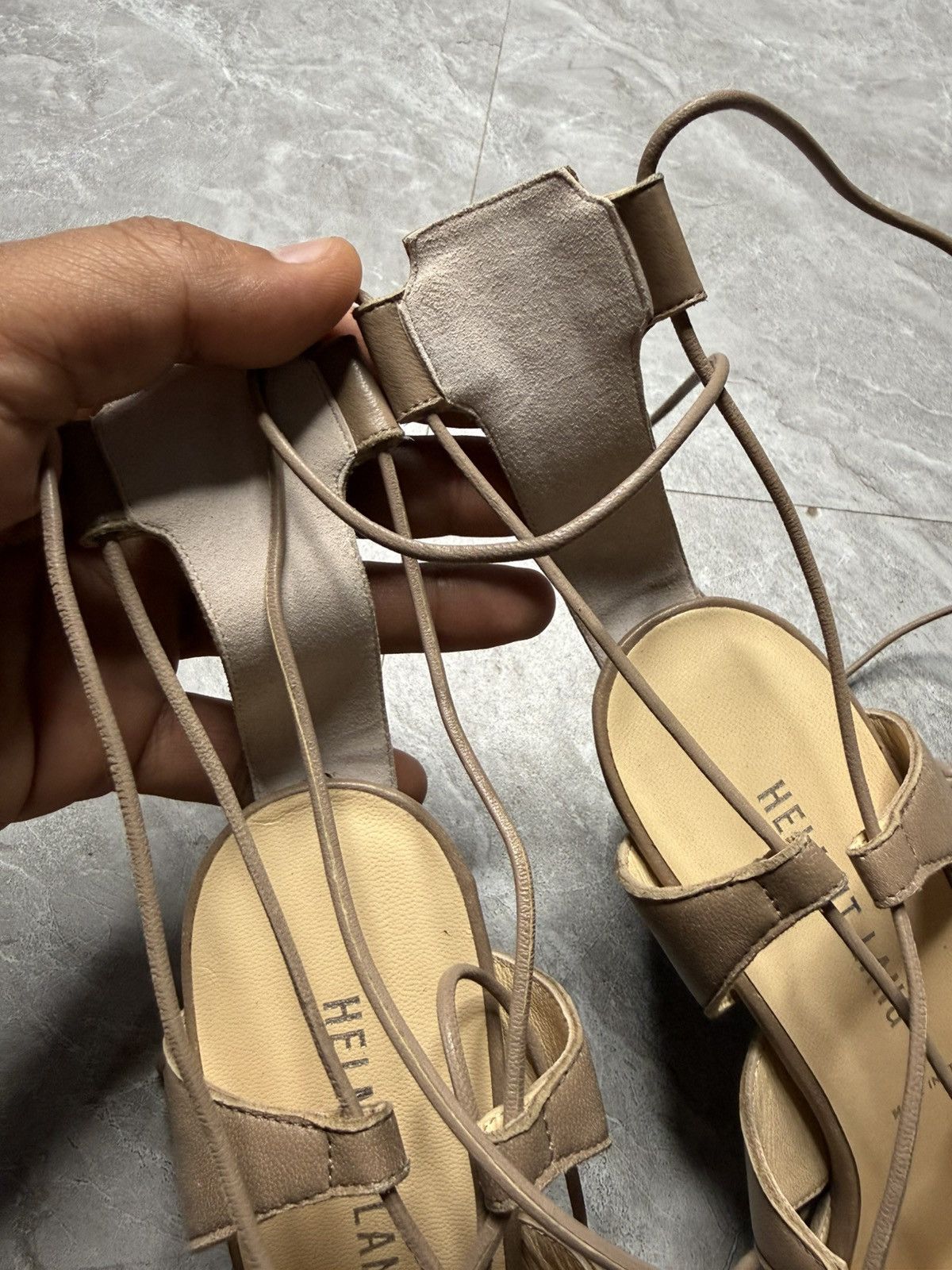 Helmut Lang Vintage Archival Helmut Lang Wrap Around Gladiator Heels Size US 6 / IT 36 - 4 Thumbnail
