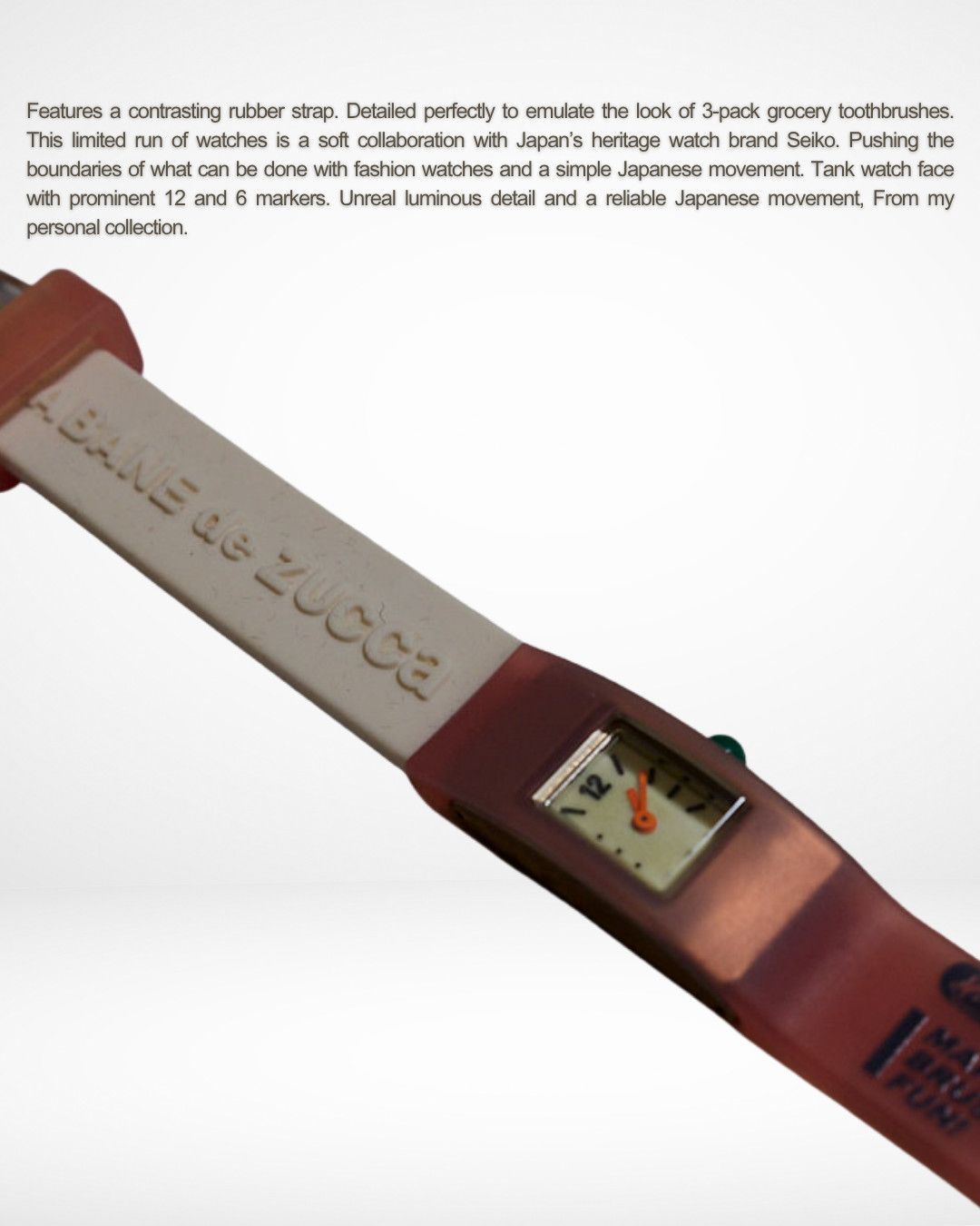 CABANE de ZUCCa 2001 'Chewing Gum' Dragon Beard Toothbrush Watch Size ONE SIZE - 4 Thumbnail