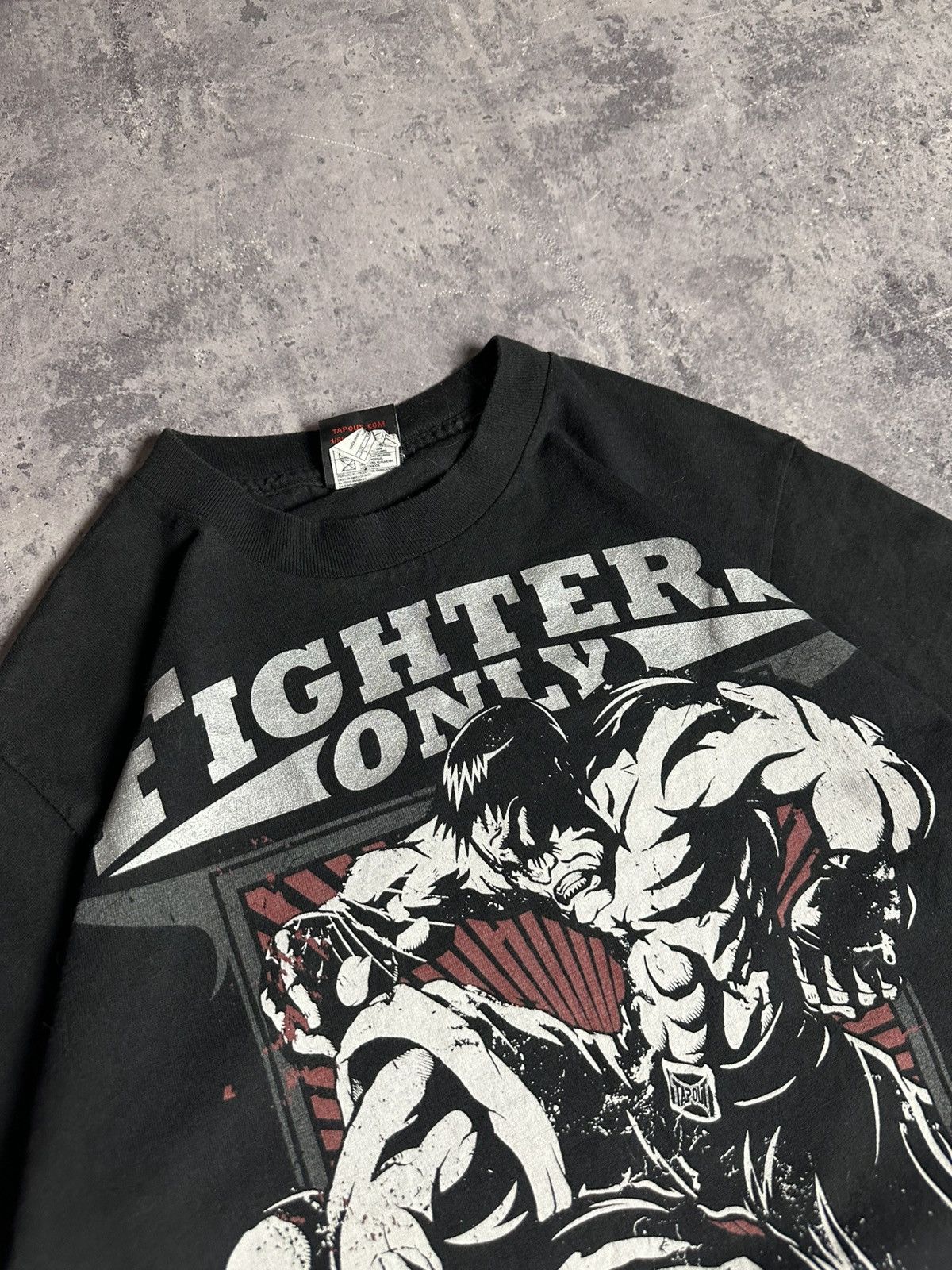 Tapout Vintage Y2K Tapout 'Fighters Only' Affliction Skate T-Shirt Size US S / EU 44-46 / 1 - 5 Thumbnail