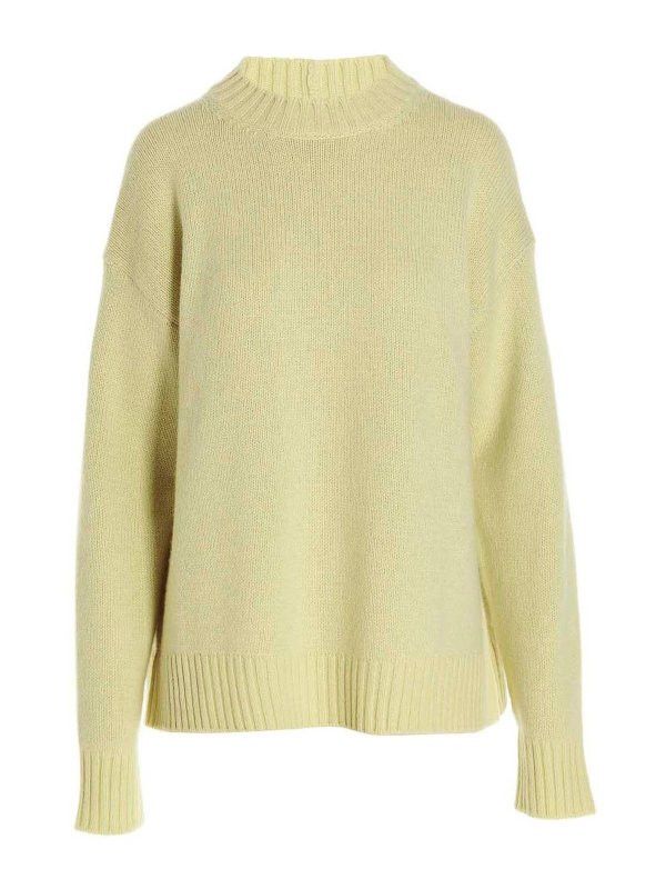 Jil Sander o1y1025 Cashmere Blend Sweater in Yellow Size S / US 4 / IT 40 - 1 Thumbnail