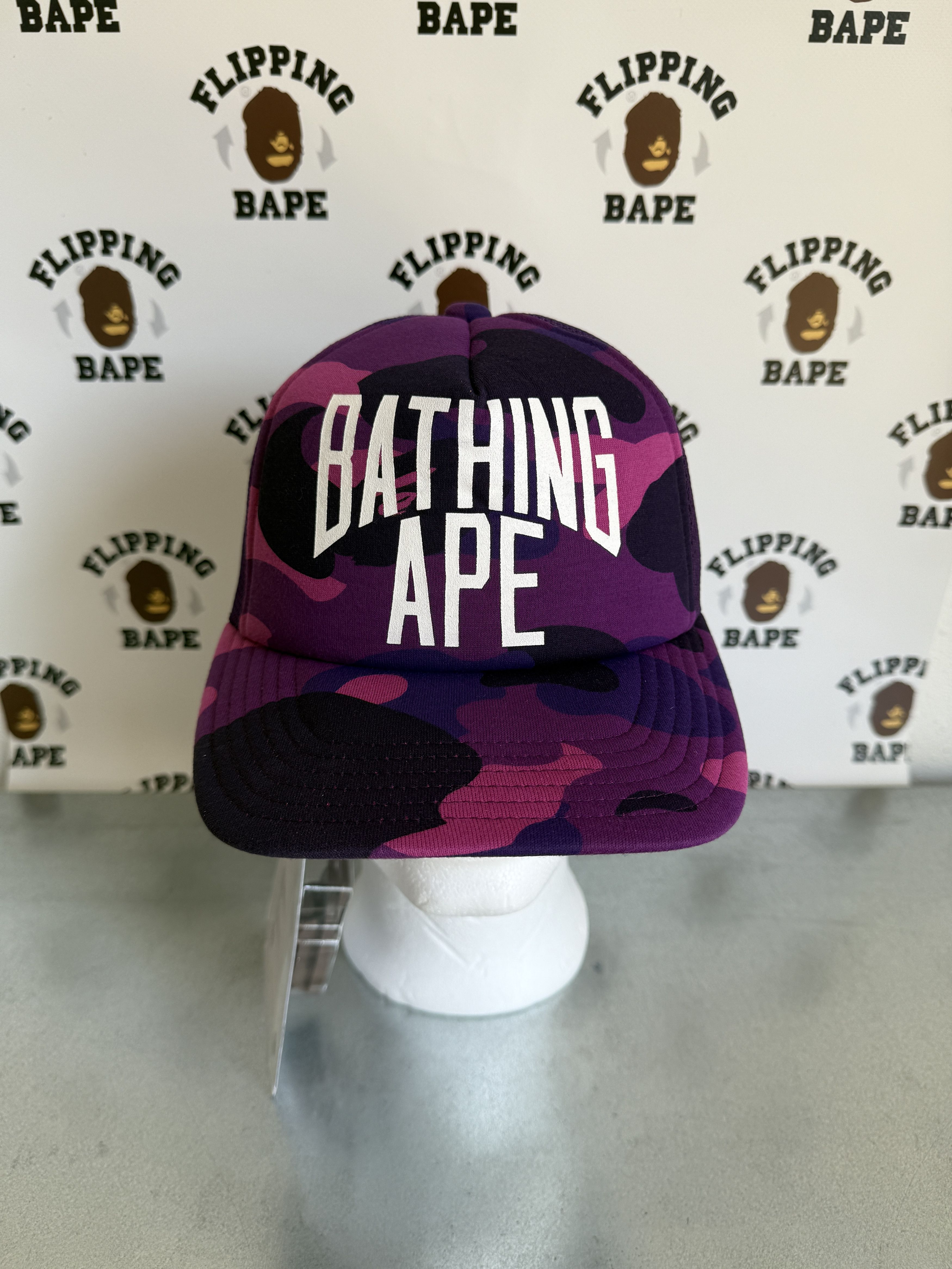 BAPE COLOR CAMO NYC LOGO MESH CAP