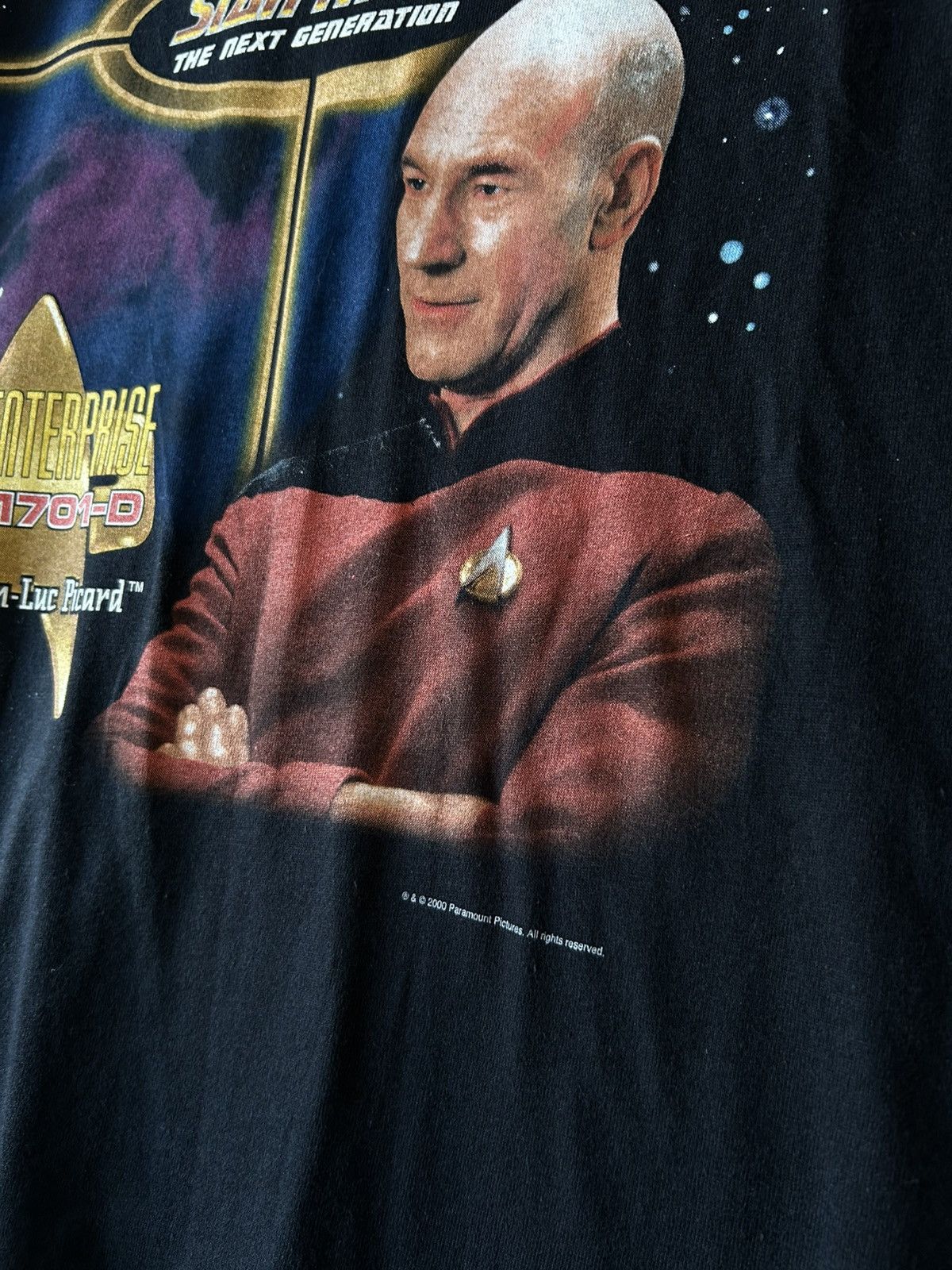 Vintage Vintage tee shirt starteck 2000 STAR TREK Саptain Jean-Luc Size US M / EU 48-50 / 2 - 12 Thumbnail